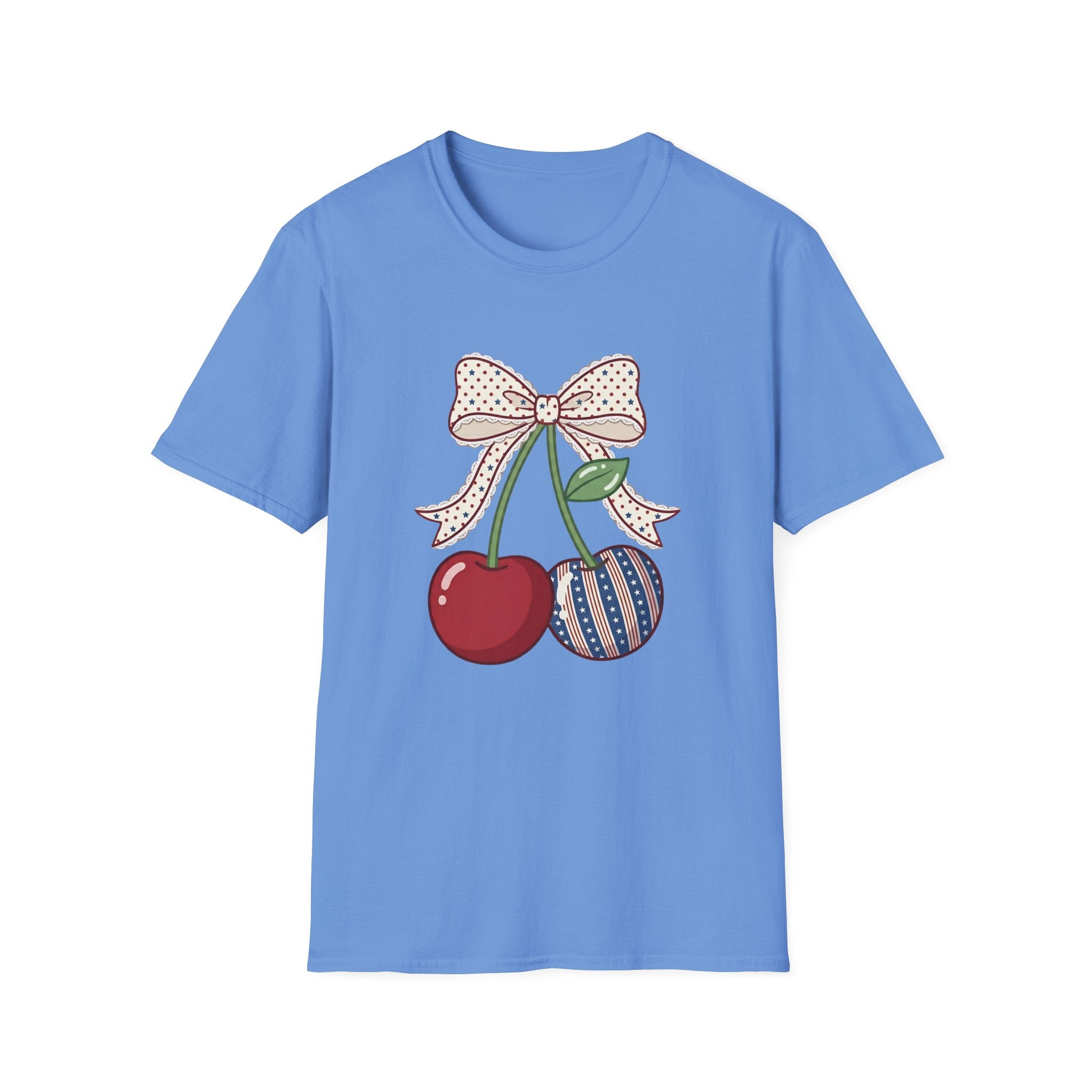 Cute Vintage Cherry with Bow Graphic Tee