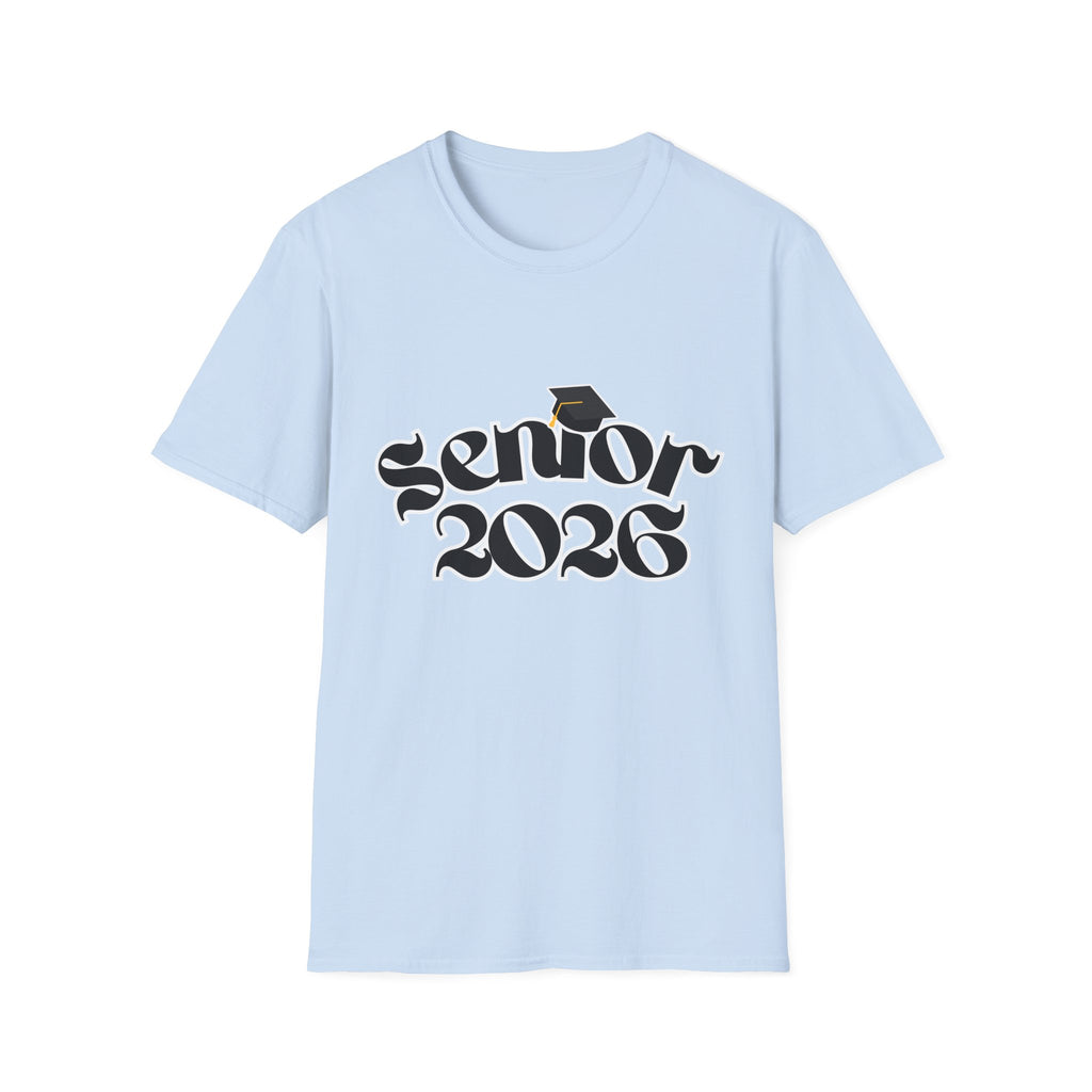 Senior 2026 T-Shirt — Class of 2026 Graduation Tee with Cap Graphic