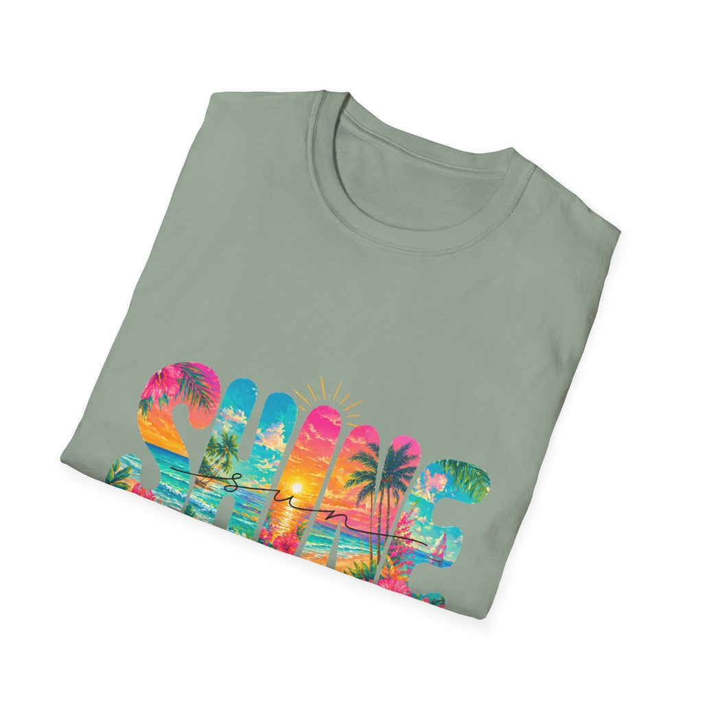 Colorful Floral Sunshine Summer T-Shirt