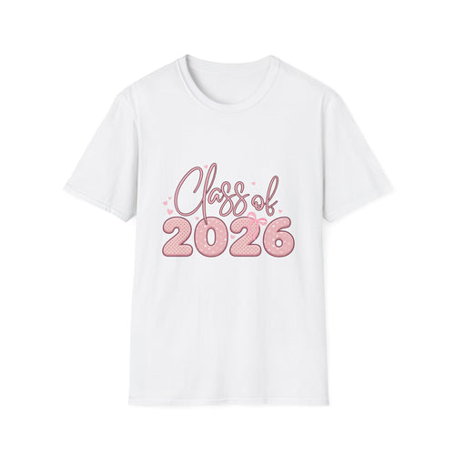 Class of 2026 Pink Coquette Graduation T-Shirt