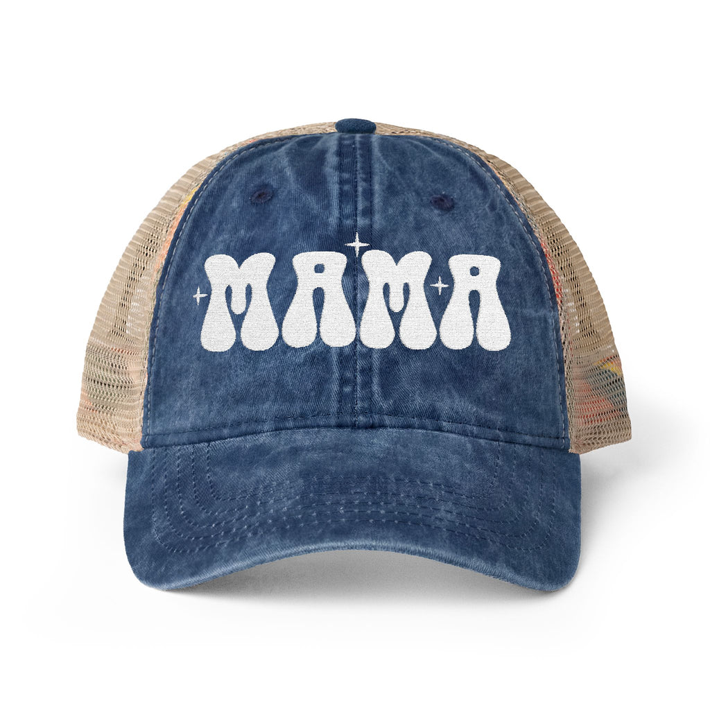 Mama Woman's Washed Mesh-Back Cap