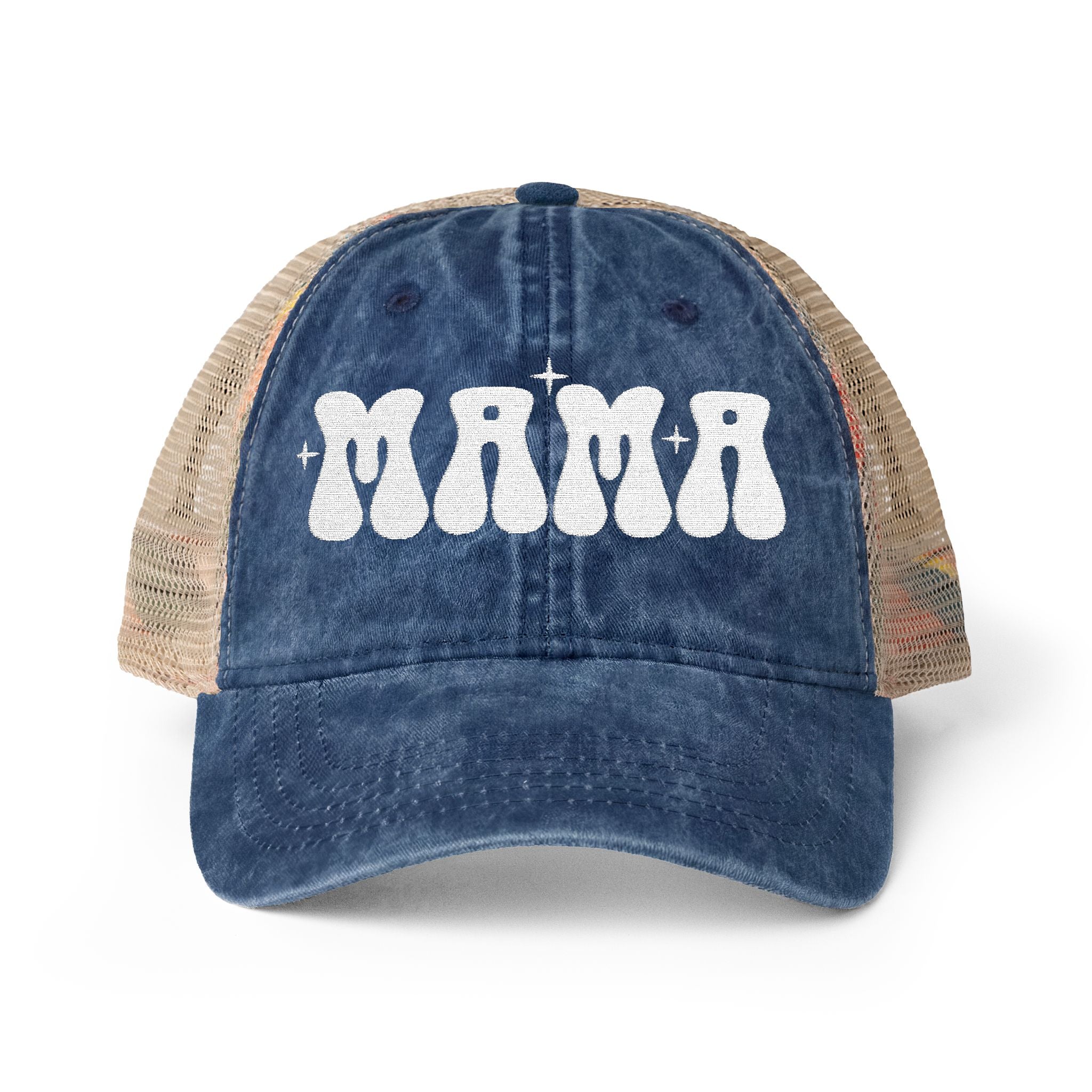 Mama Woman's Washed Mesh-Back Cap