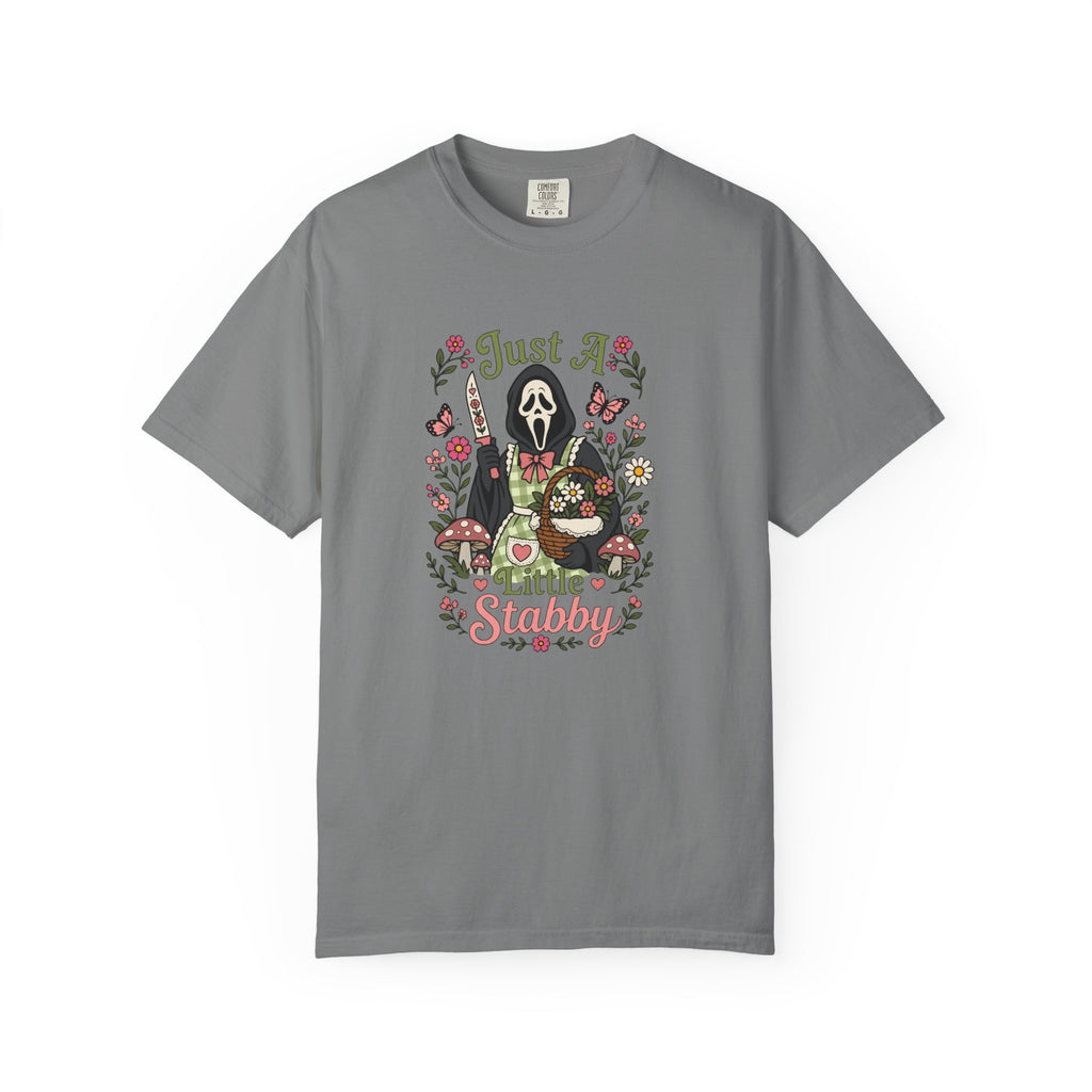 Just A Little Stabby Horror Slasher Comfort Colors T-Shirt
