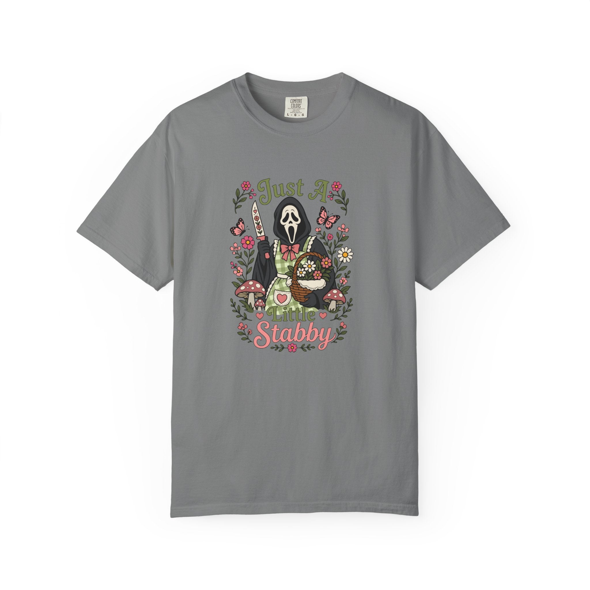 Just A Little Stabby Horror Slasher Comfort Colors T-Shirt