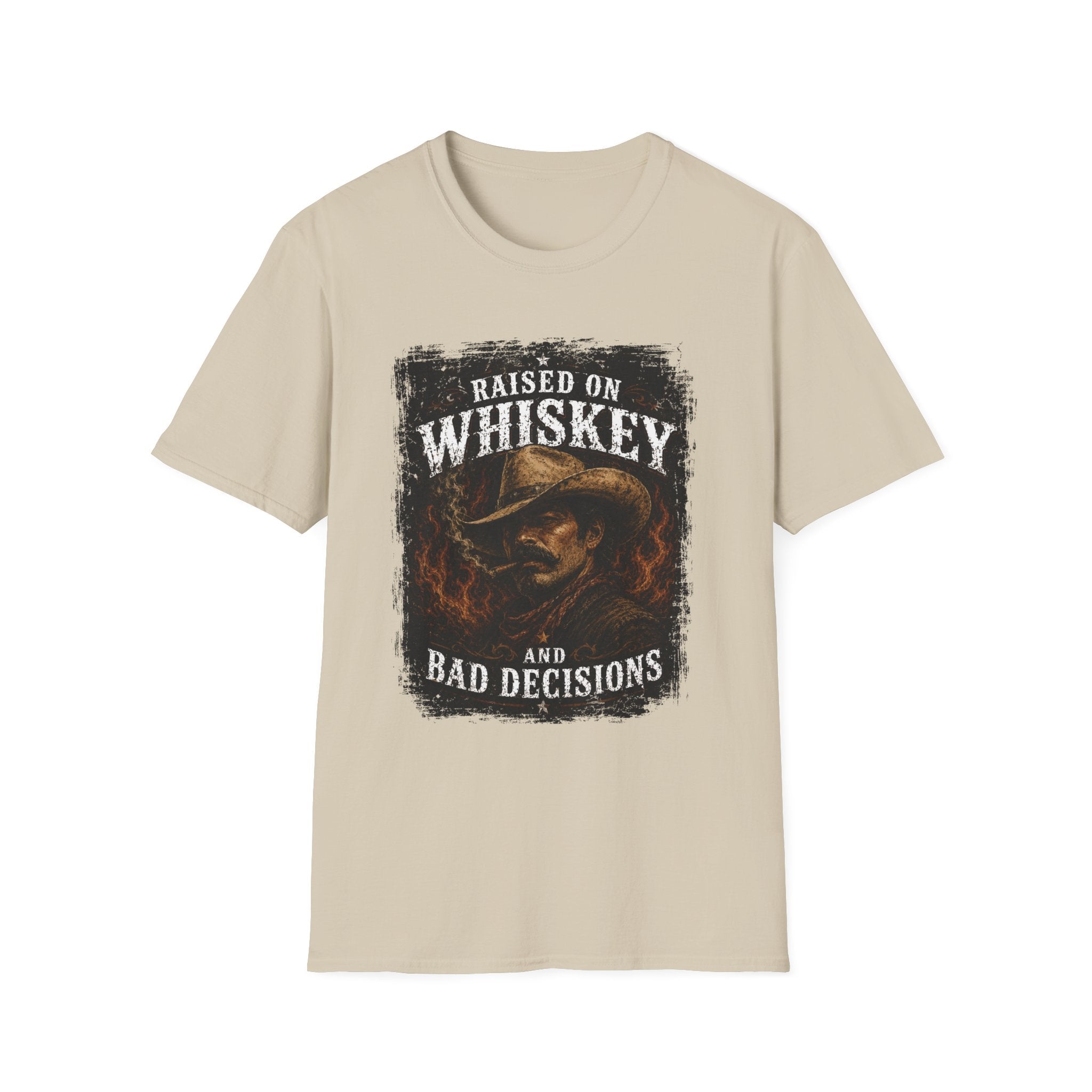 Raised on Whiskey and Bad Decisions T-Shirt