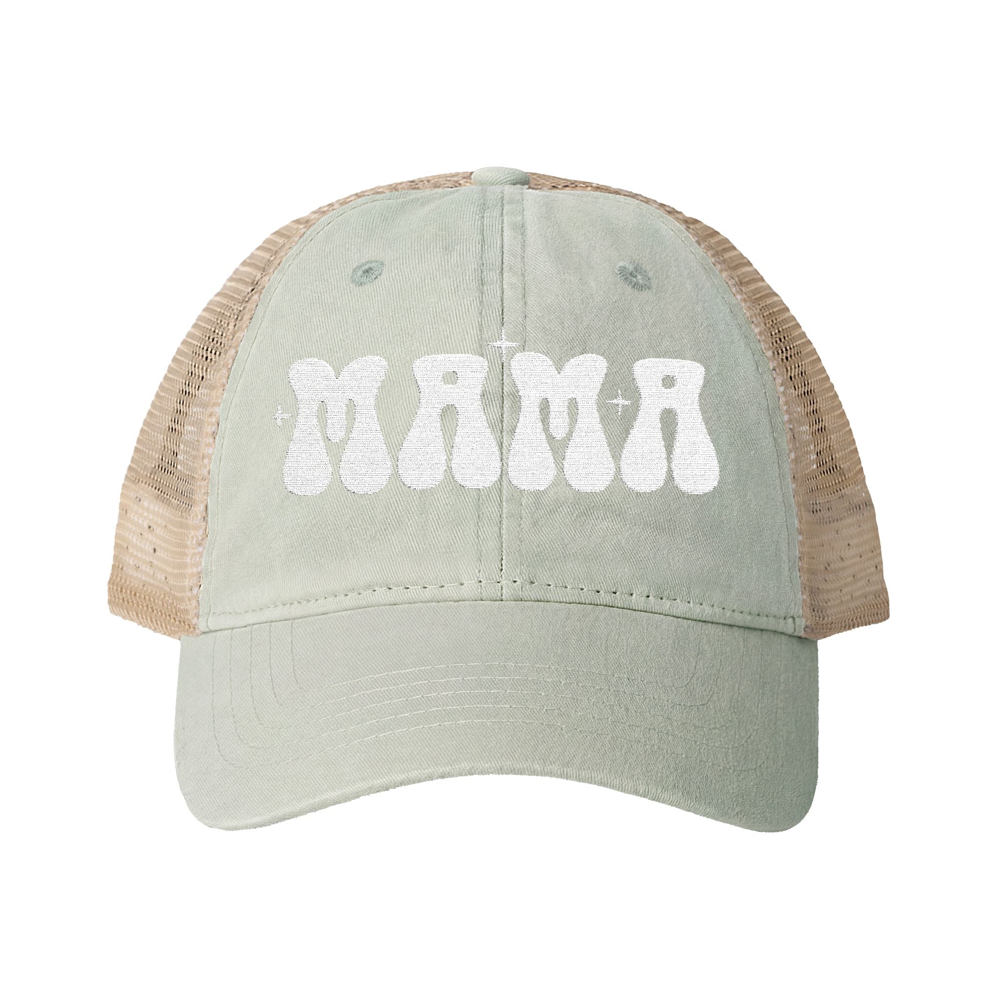 Mama Woman's Washed Mesh-Back Cap