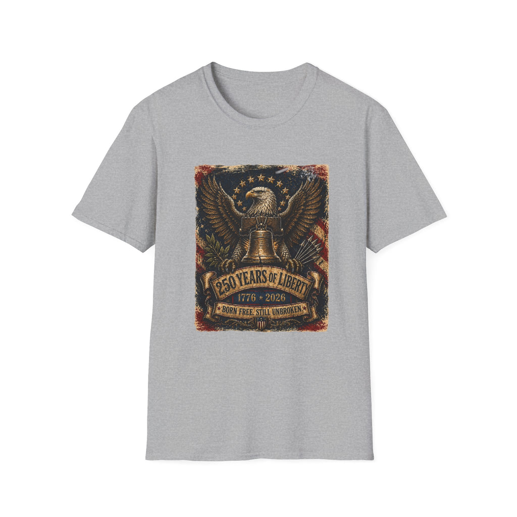Liberty Eagle  250 Years of Liberty Patriotic T-Shirt