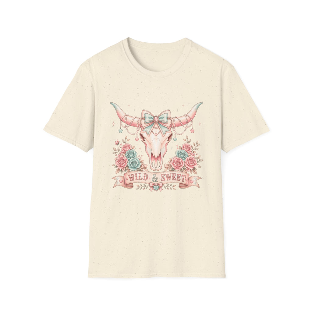 Western Coquette Floral Skull Graphic Tee