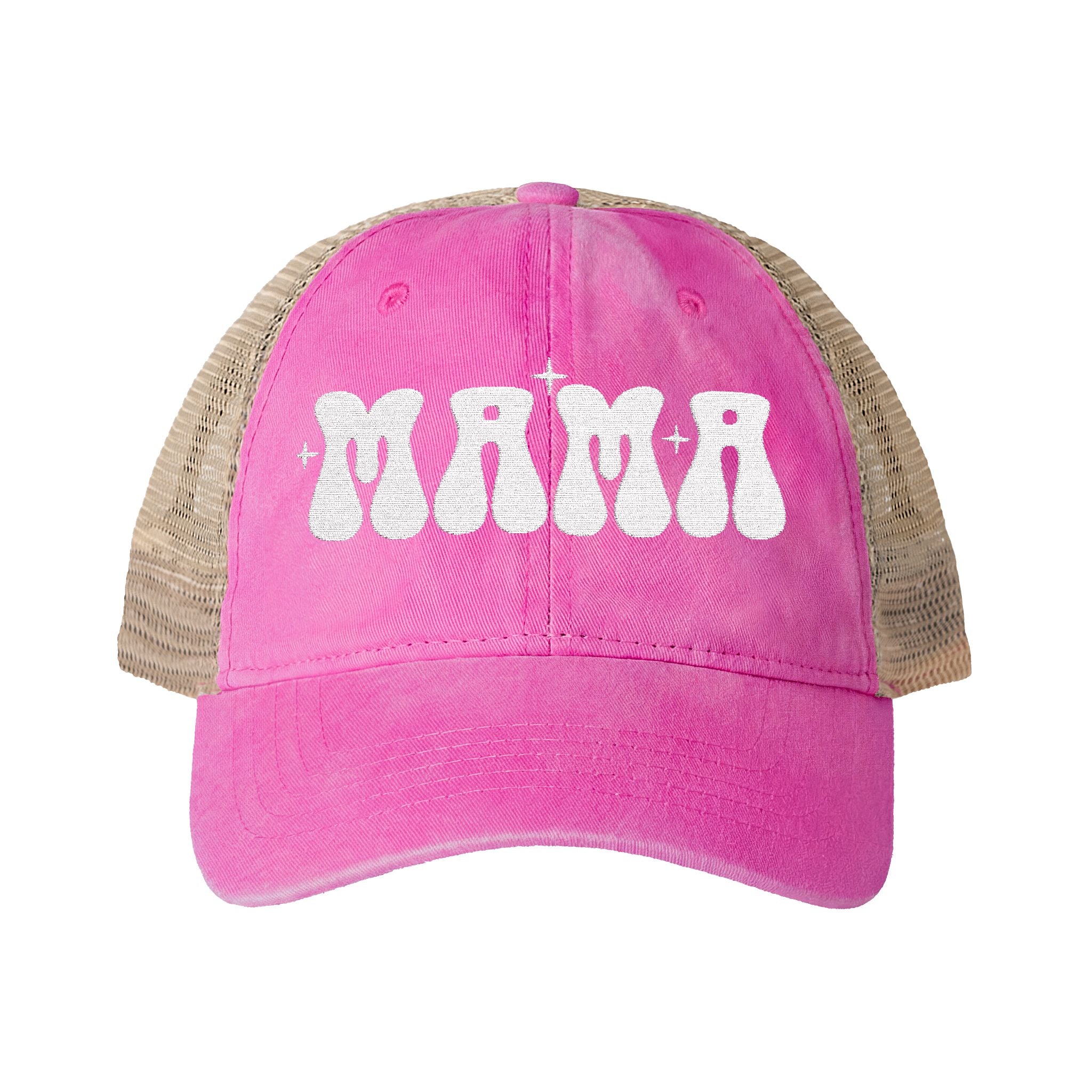 Mama Woman's Washed Mesh-Back Cap
