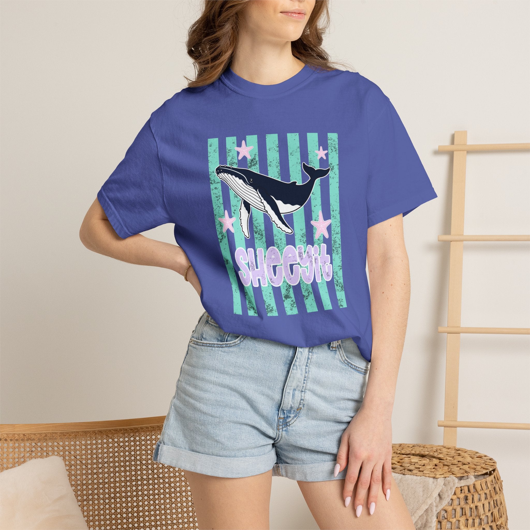 Whale Sheeyit Summer Comfort Colors T-Shirt