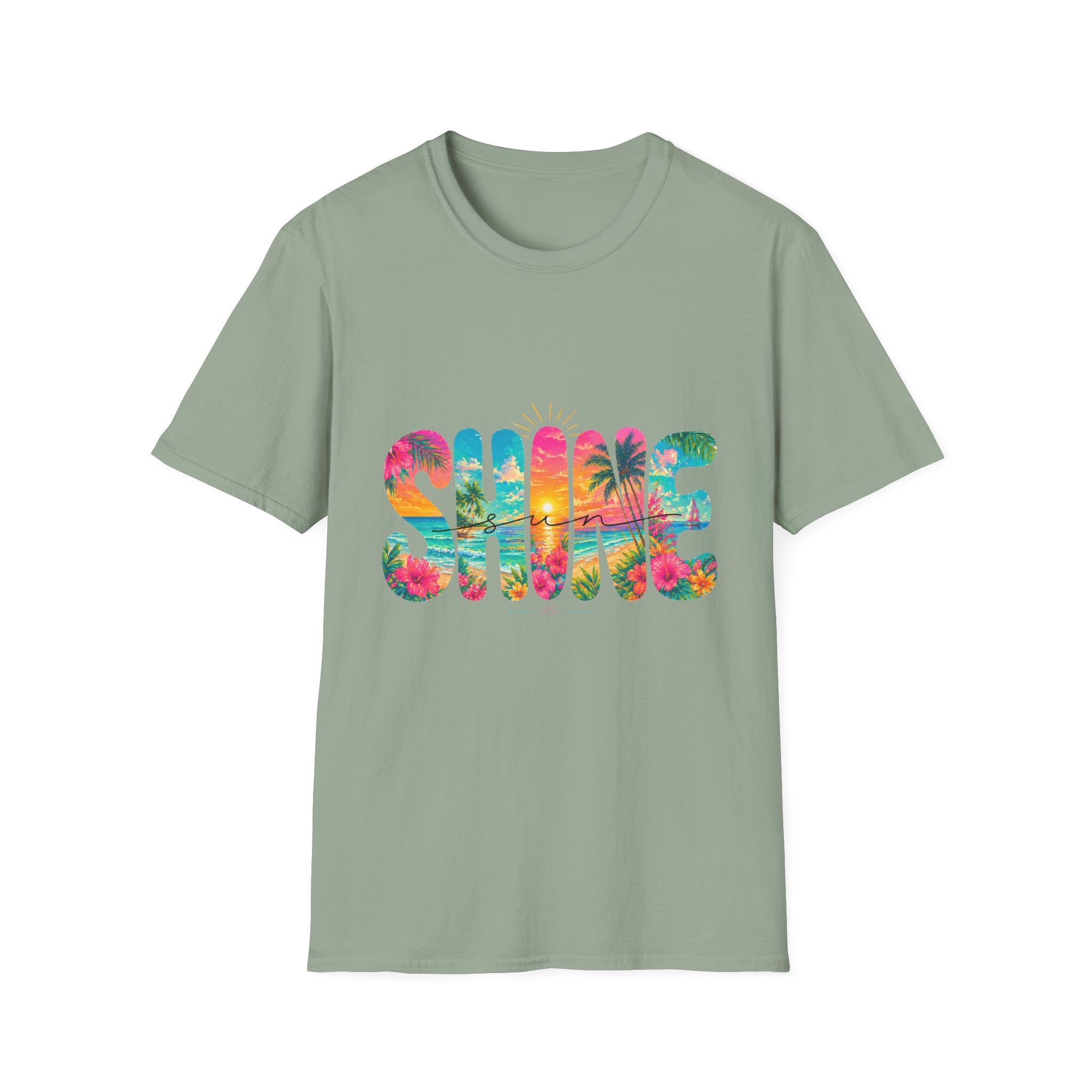 Colorful Floral Sunshine Summer T-Shirt