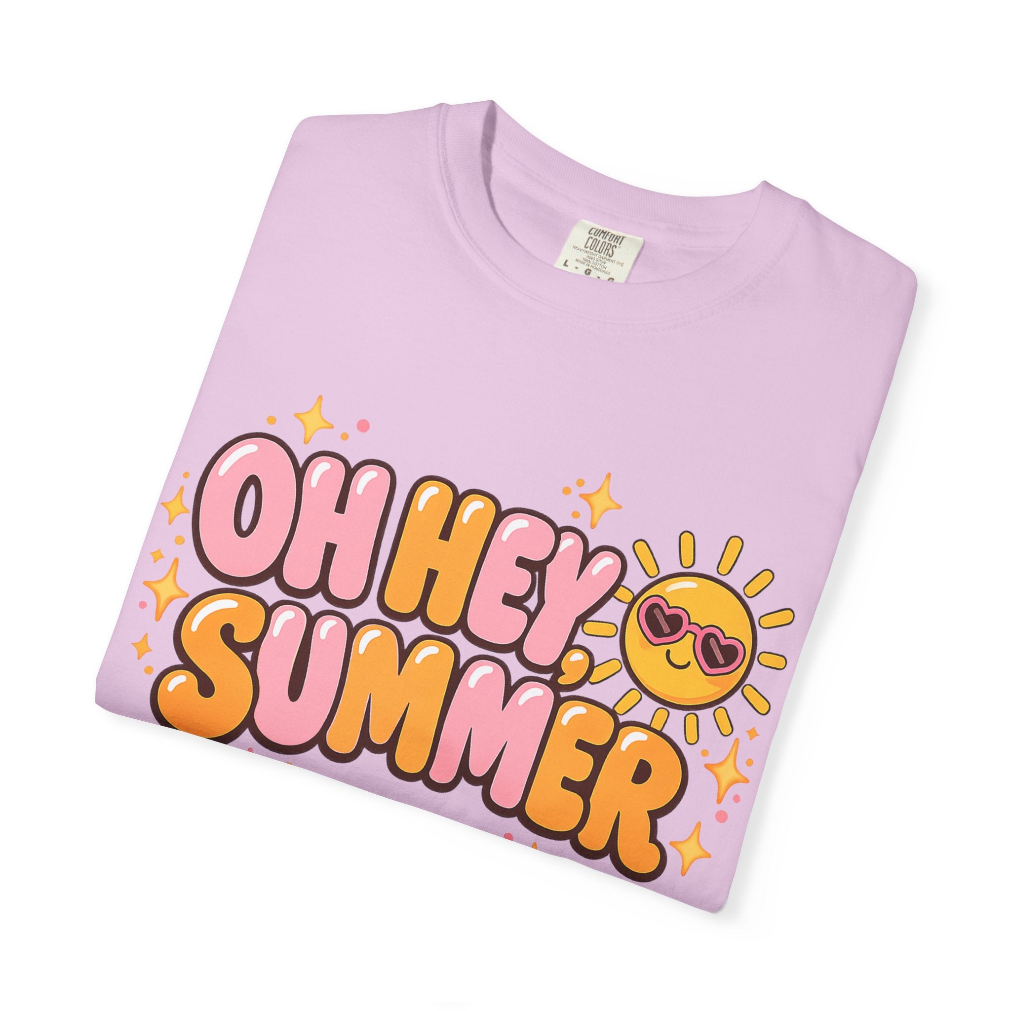 Oh Hey Summer Cute Retro Sun Comfort Colors T-Shirt
