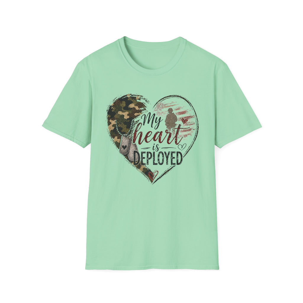 My Heart Is Deployed Military Heart T-Shirt