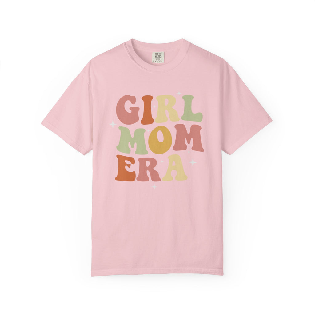 Girl Mom Era Retro Rainbow Comfort Colors TShirt
