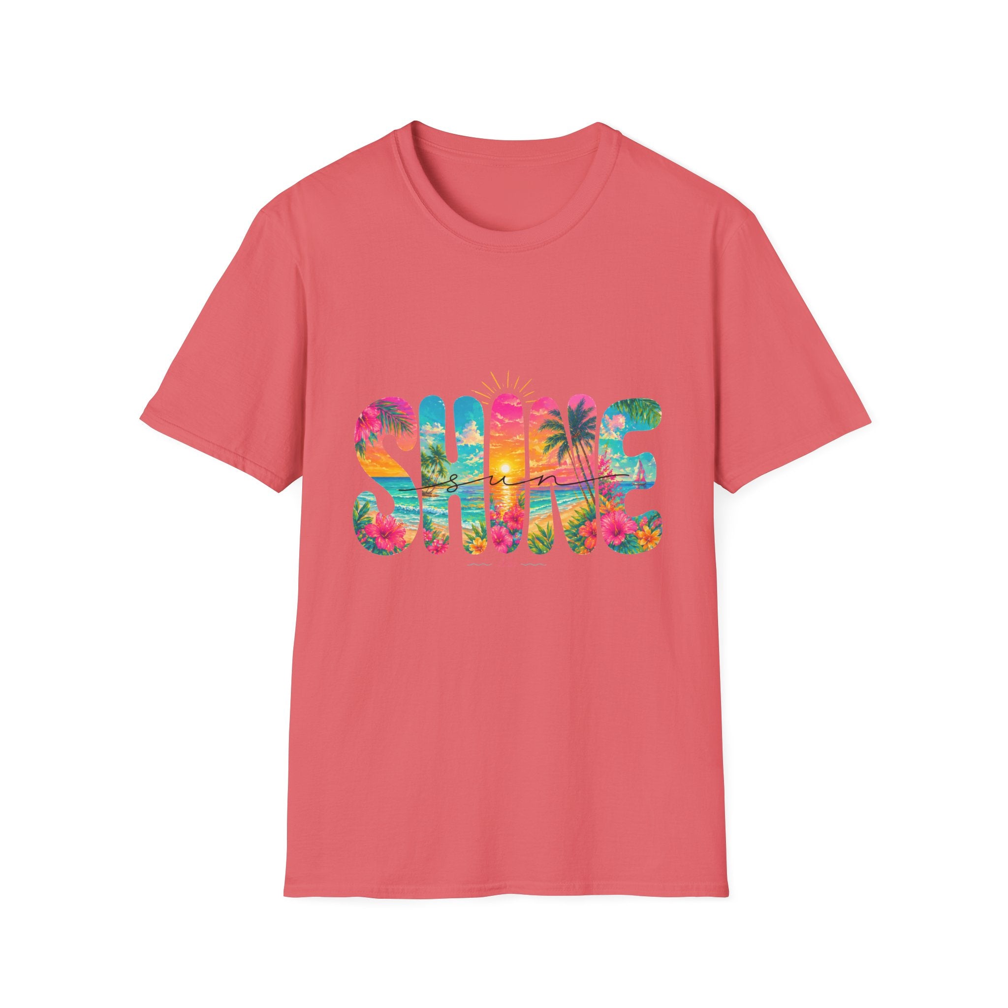 Colorful Floral Sunshine Summer T-Shirt