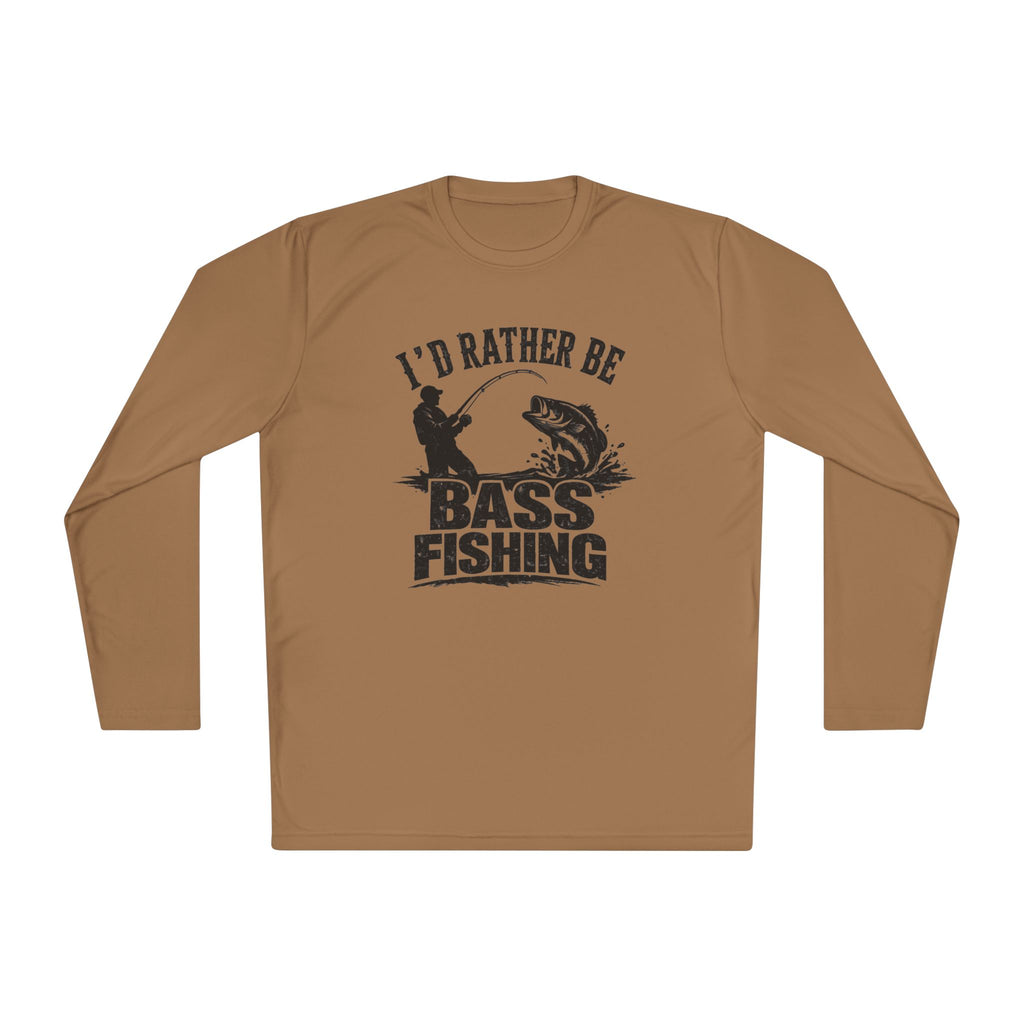 I'd Rather Be Bass Fishing Lightweight Long Sleeve Shirt