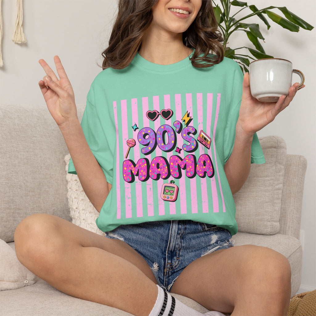 Retro 90's Mama Throwback Comfort Colors T-Shirt