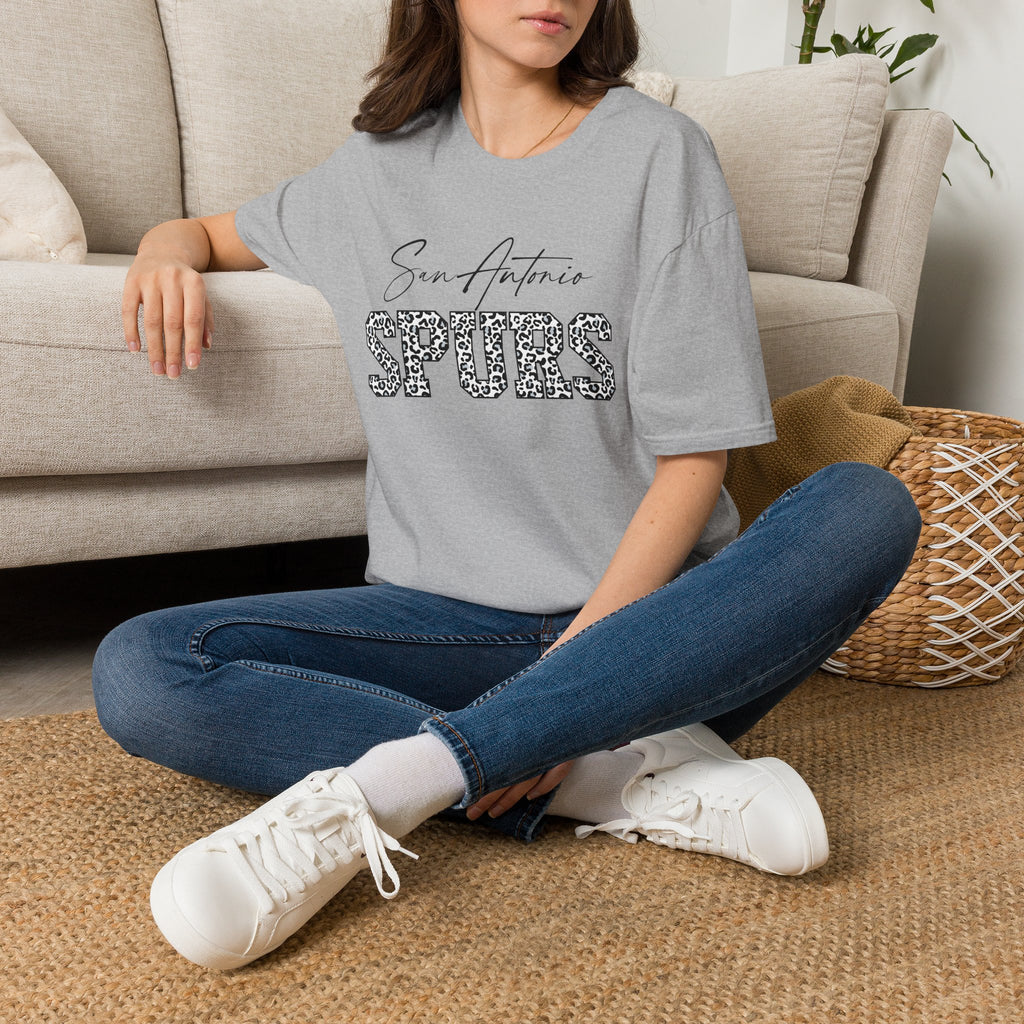 San Antonio Spurs Leopard Print T-Shirt