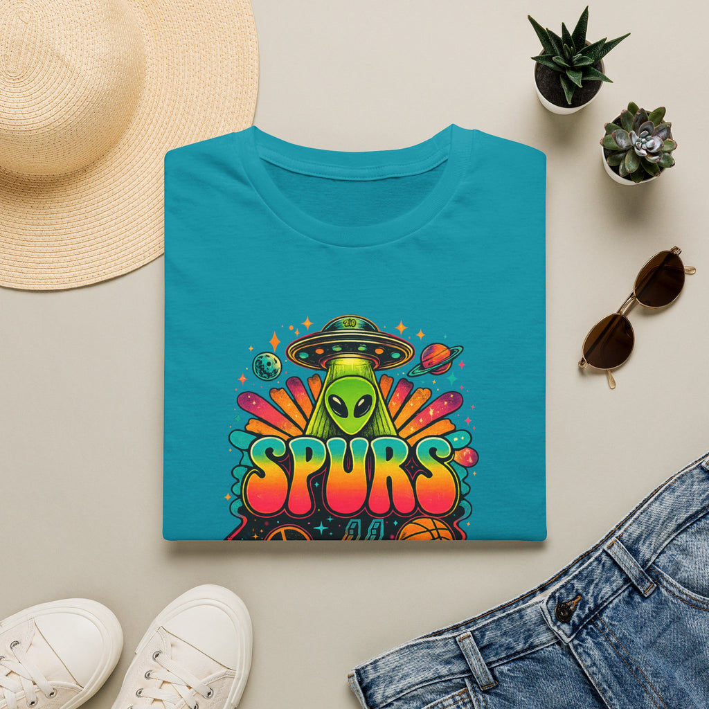 Retro Alien San Antonio Basketball  T-Shirt