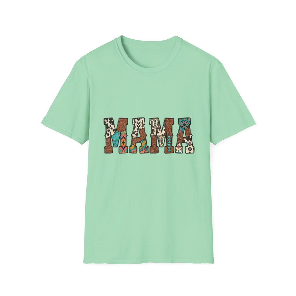 Mama Graphic Boho Tribal Pattern Mother's Day Tee