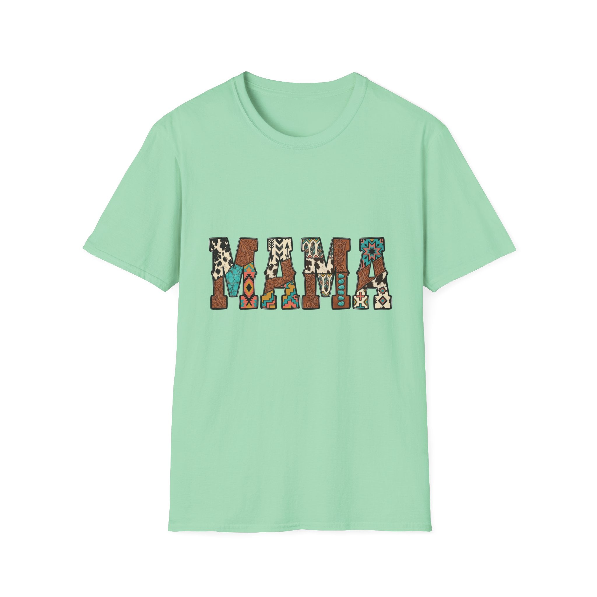 Mama Graphic Boho Tribal Pattern Mother's Day Tee