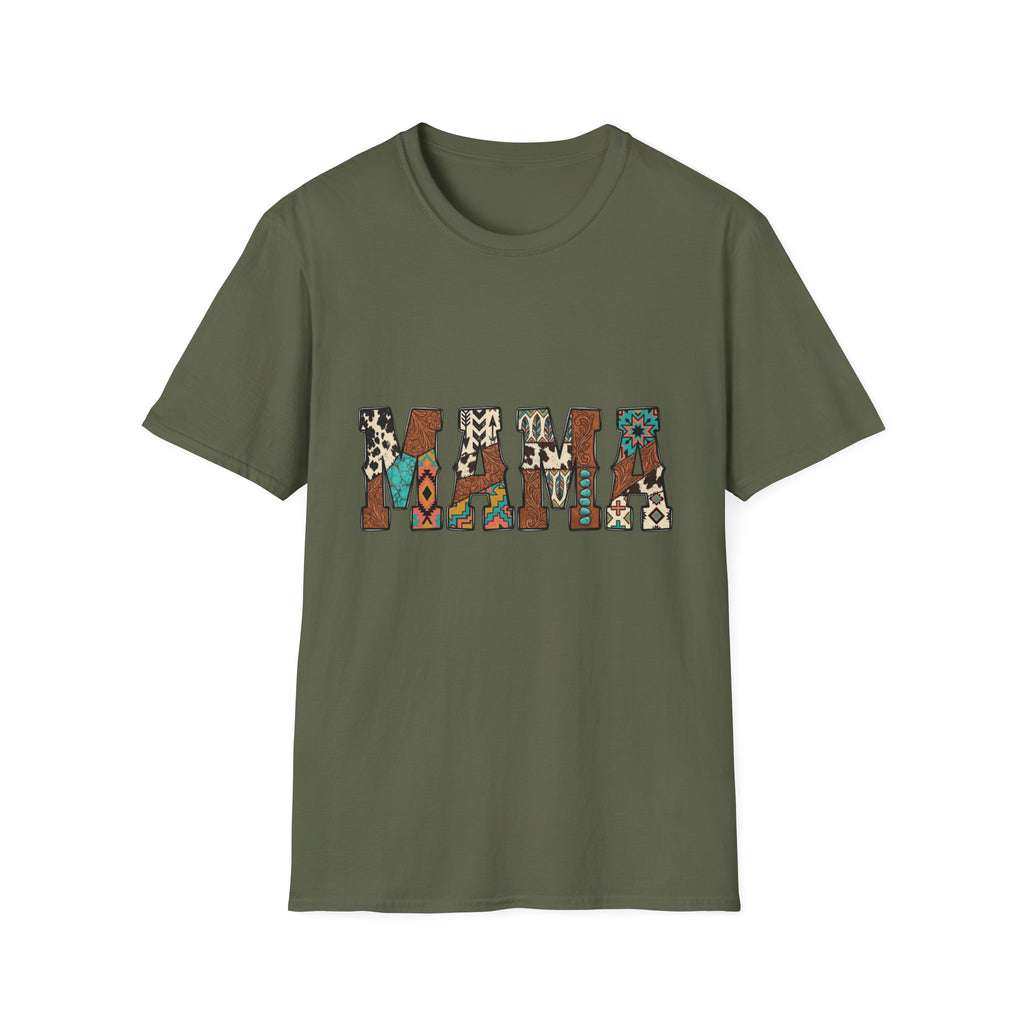 Mama Graphic Boho Tribal Pattern Mother's Day Tee
