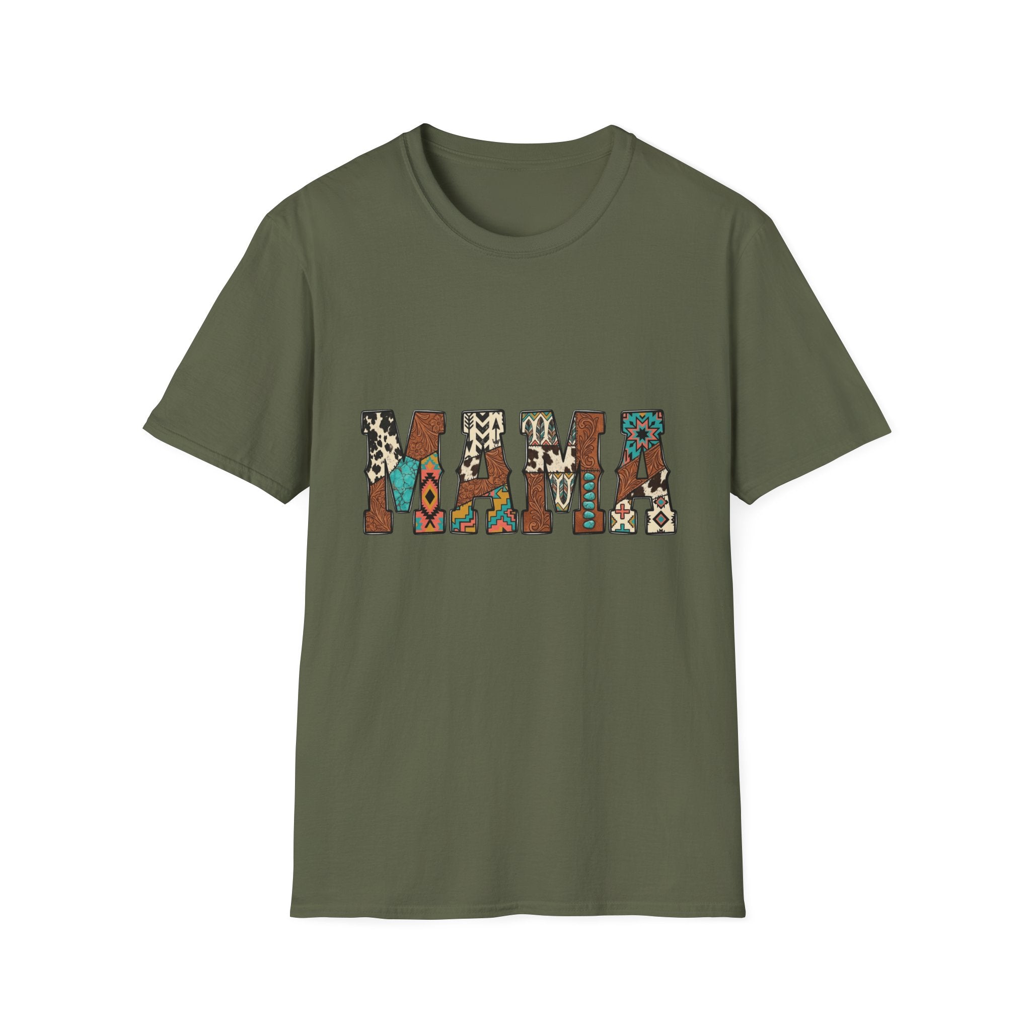 Mama Graphic Boho Tribal Pattern Mother's Day Tee