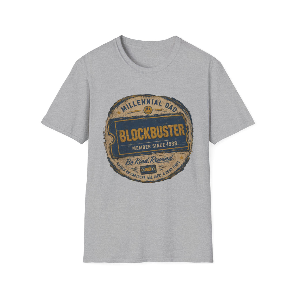 Retro Blockbuster Millennial Dad Vintage T-Shirt