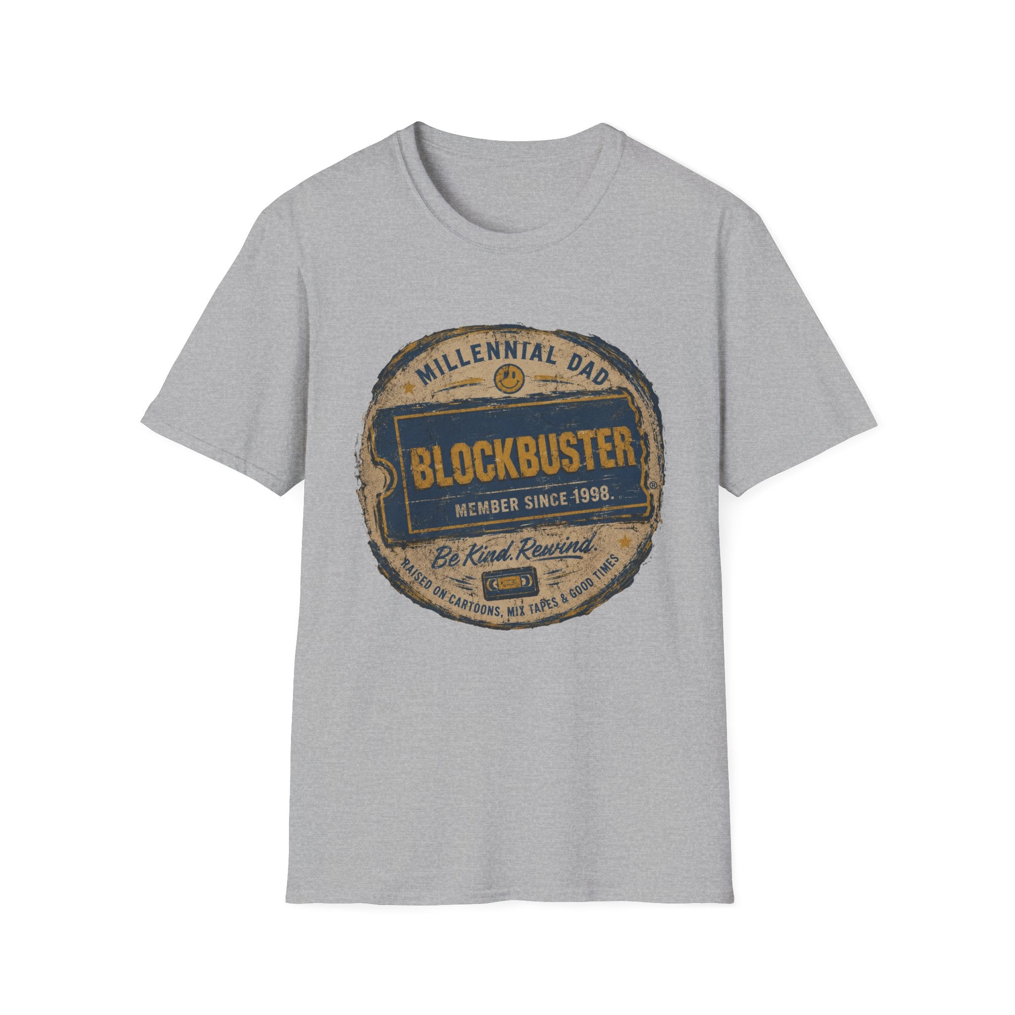 Retro Blockbuster Millennial Dad Vintage T-Shirt