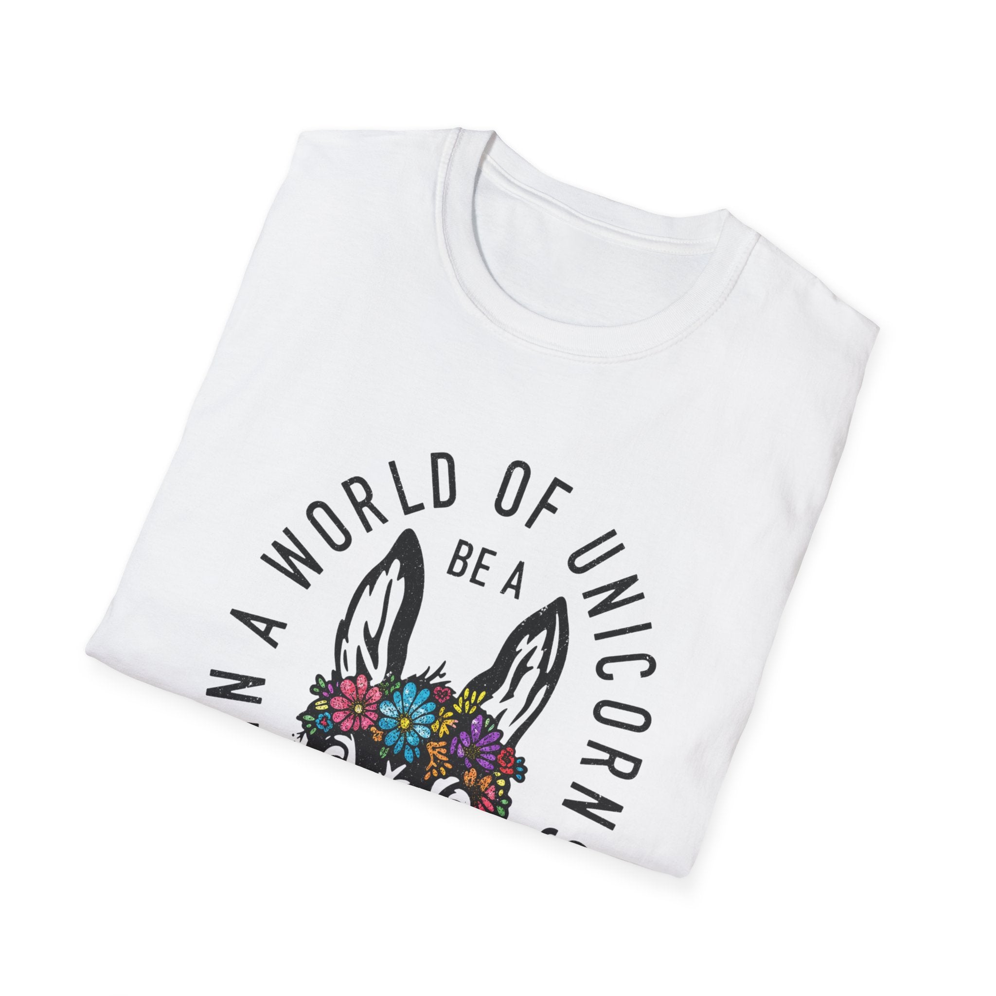 Funny Donkey Floral Crown T-shirt