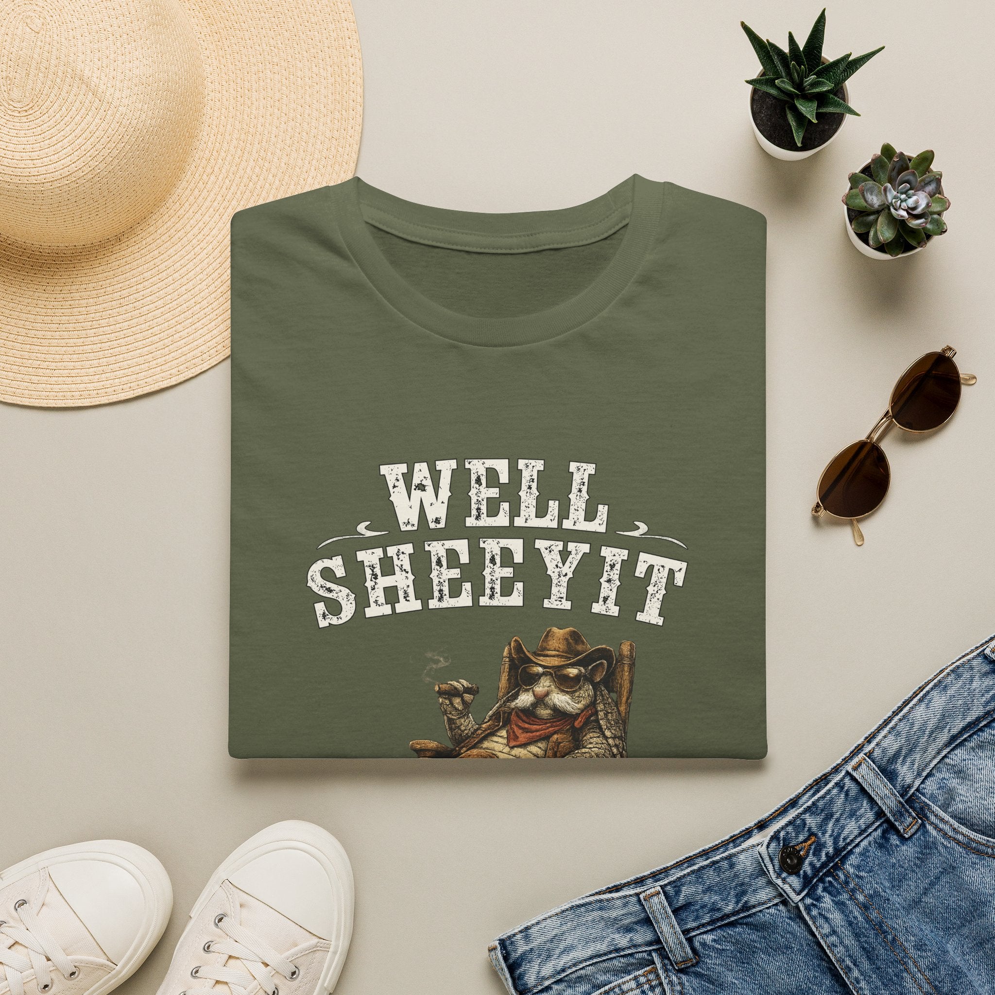 "Well, Sheeyit" Armadillo Funny Shirt