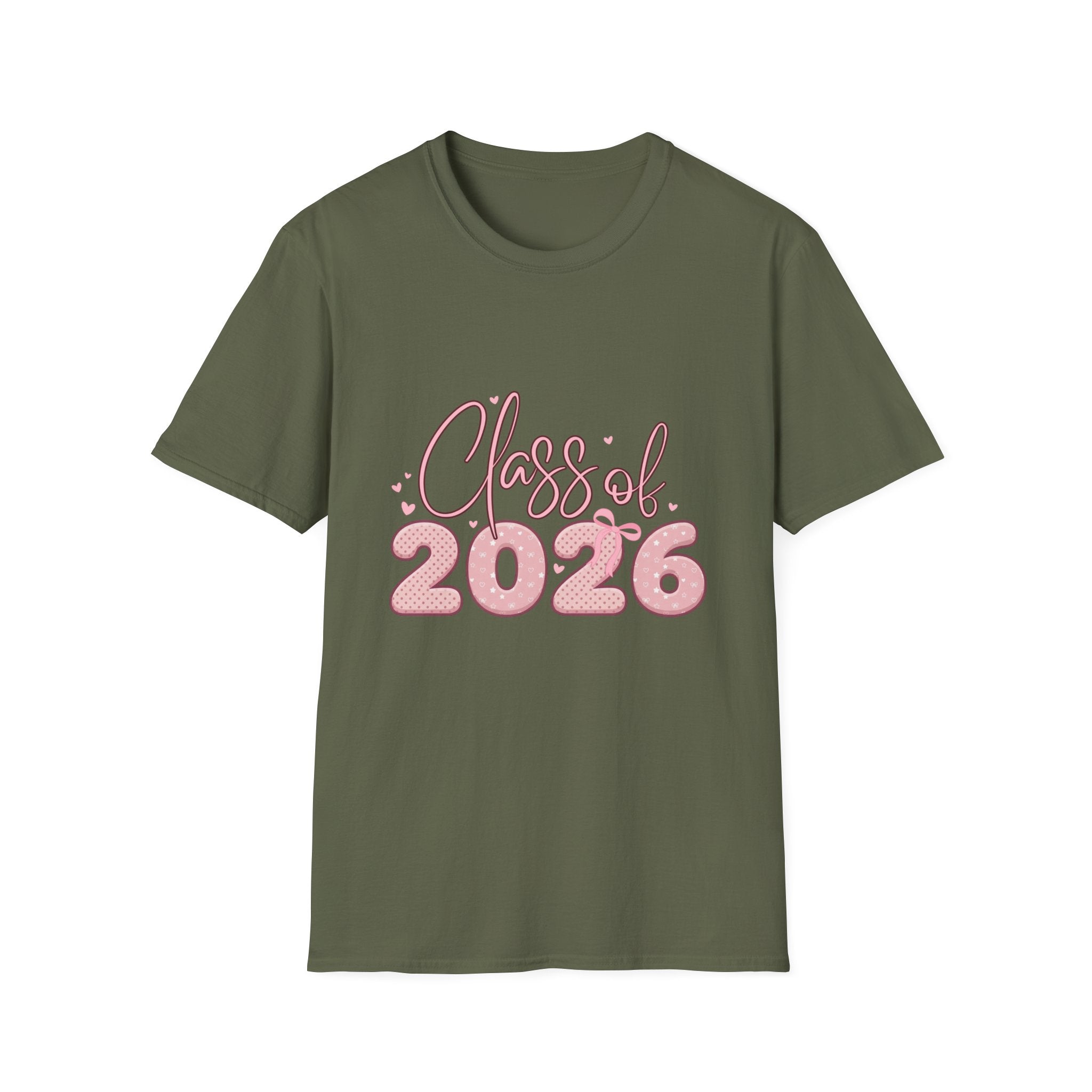 Class of 2026 Pink Coquette Graduation T-Shirt