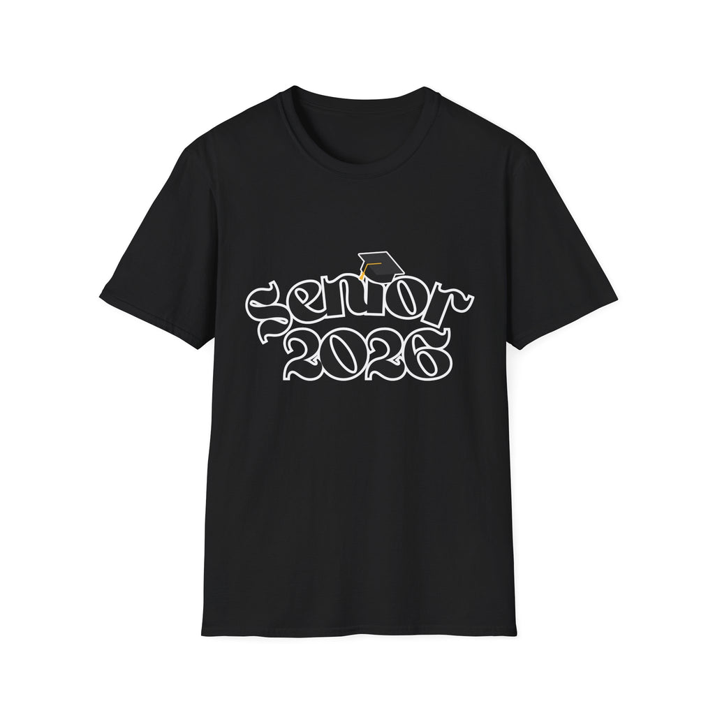 Senior 2026 T-Shirt — Class of 2026 Graduation Tee with Cap Graphic