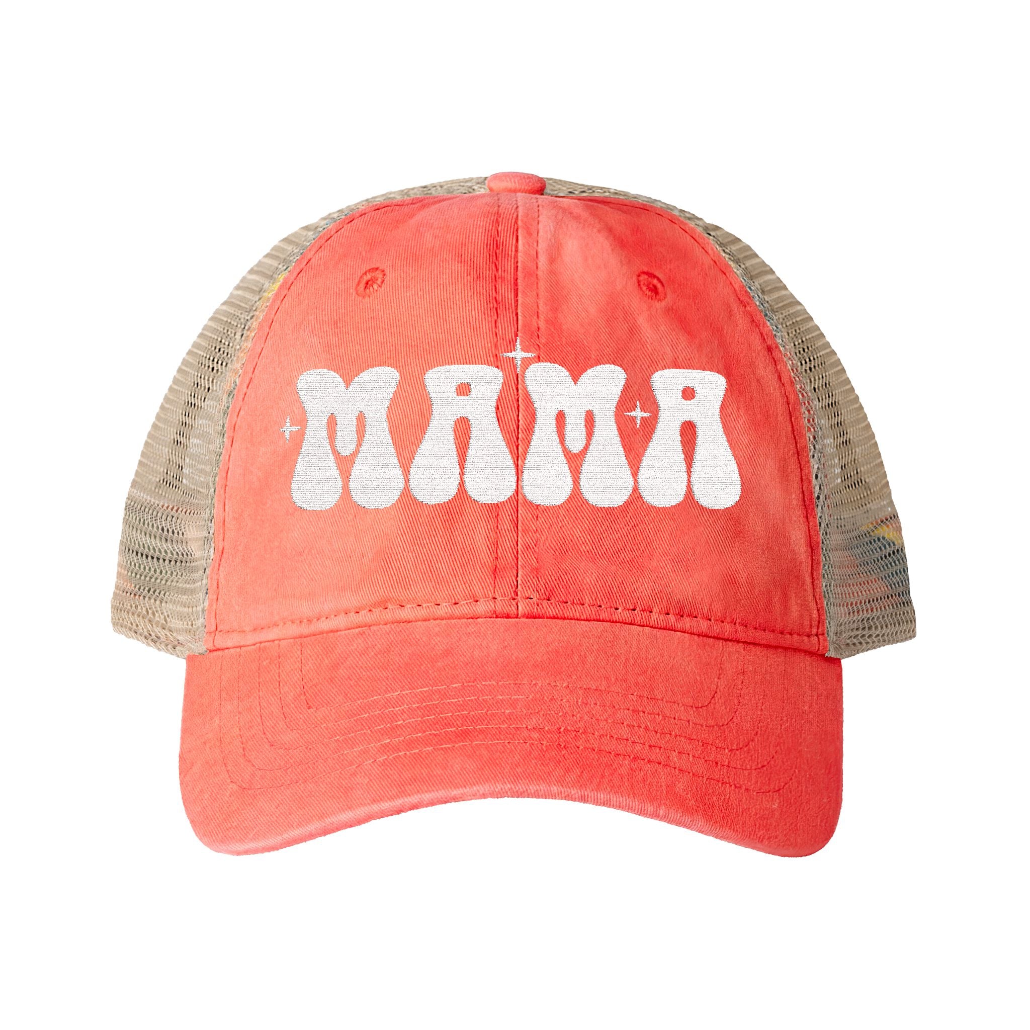 Mama Woman's Washed Mesh-Back Cap