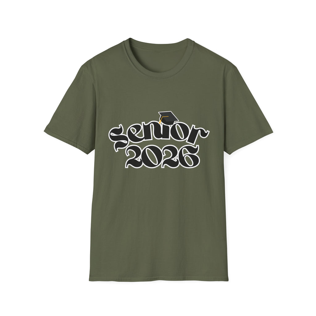 Senior 2026 T-Shirt — Class of 2026 Graduation Tee with Cap Graphic