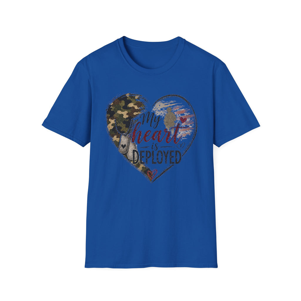 My Heart Is Deployed Military Heart T-Shirt