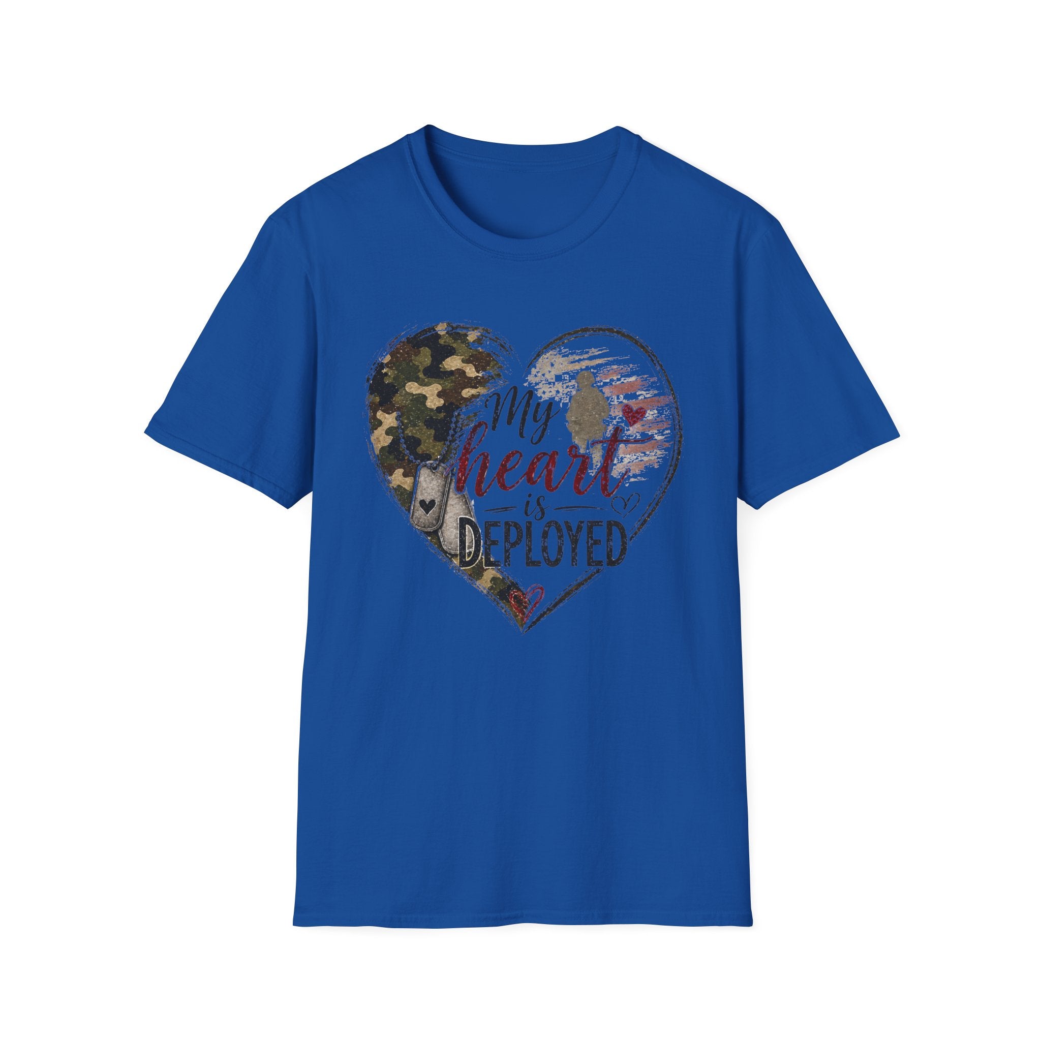 My Heart Is Deployed Military Heart T-Shirt