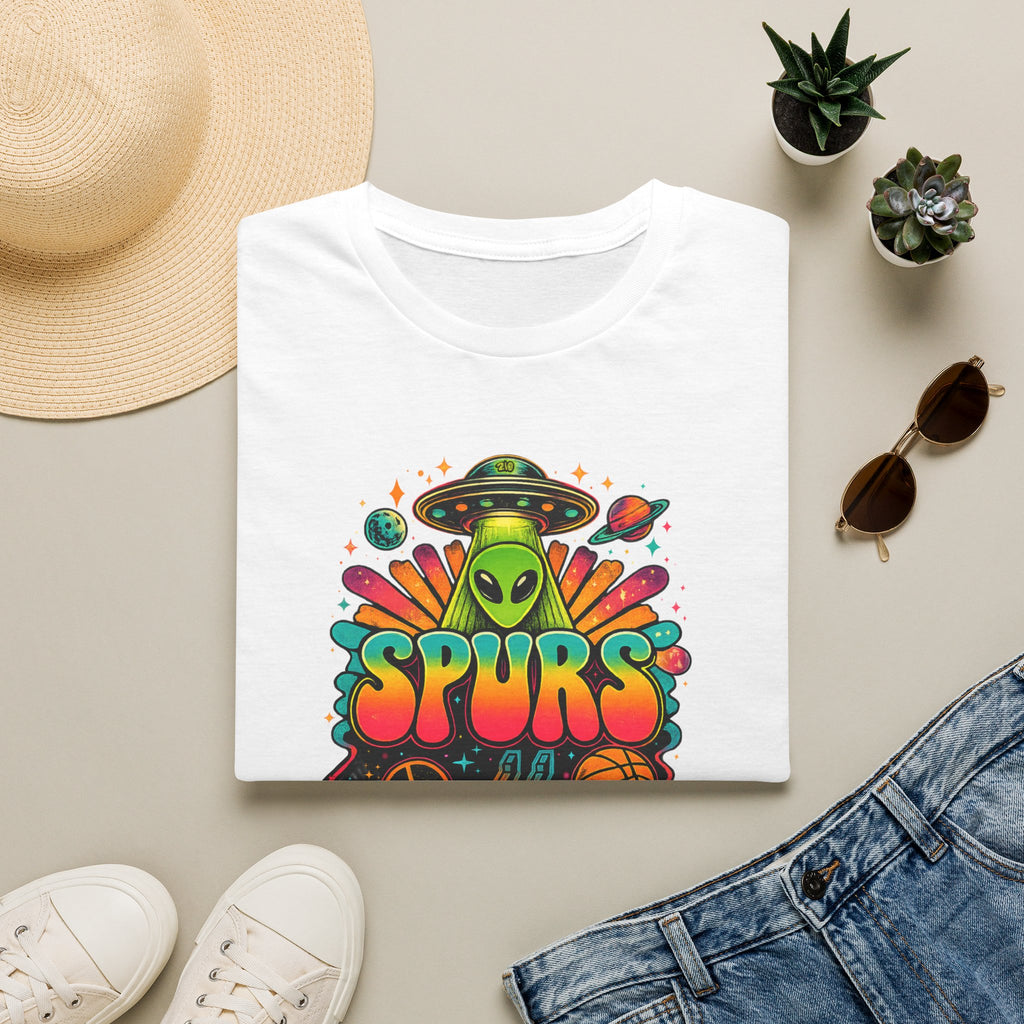 Retro Alien San Antonio Basketball  T-Shirt