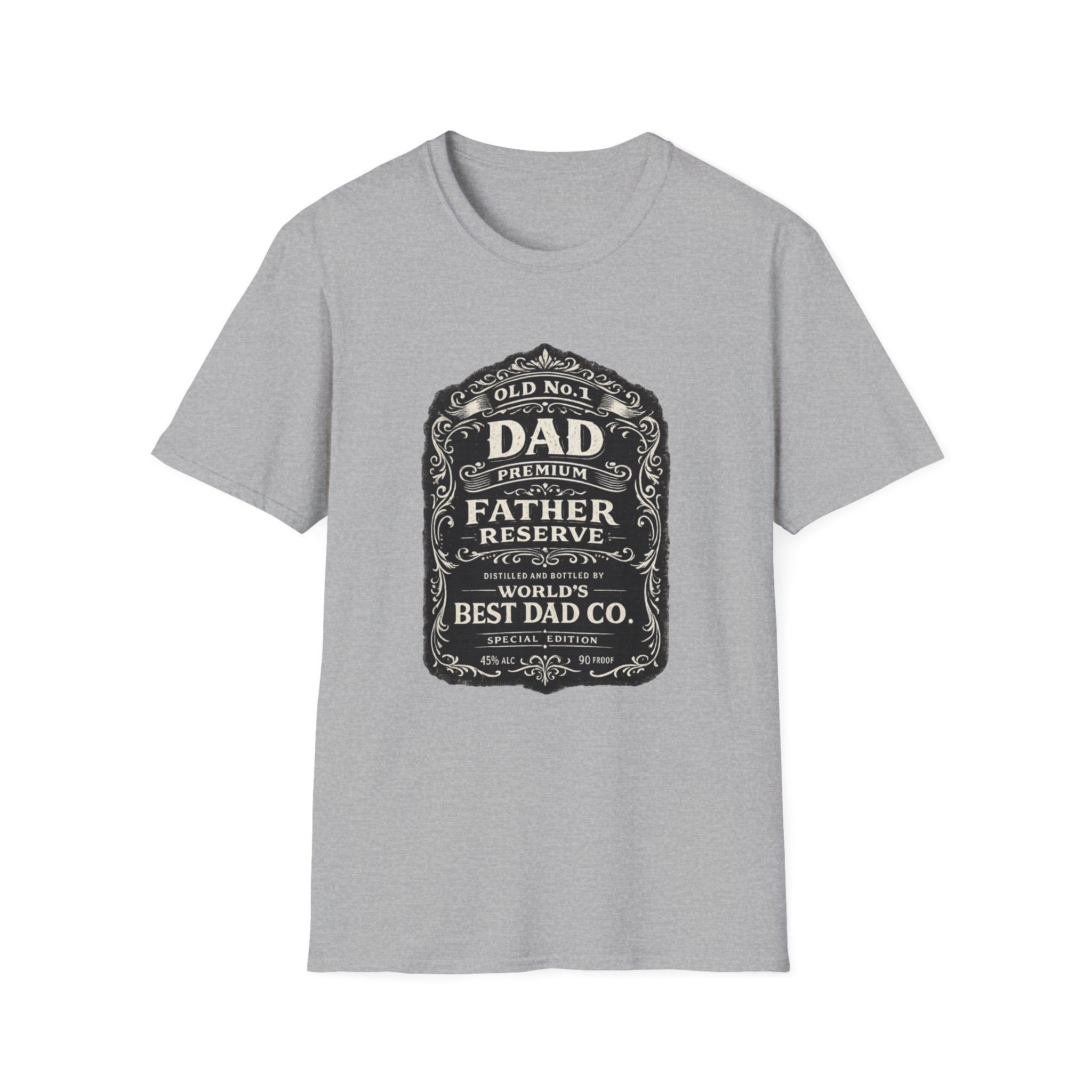 Best Dad Co. Vintage Label T-Shirt-Father's Day Gift