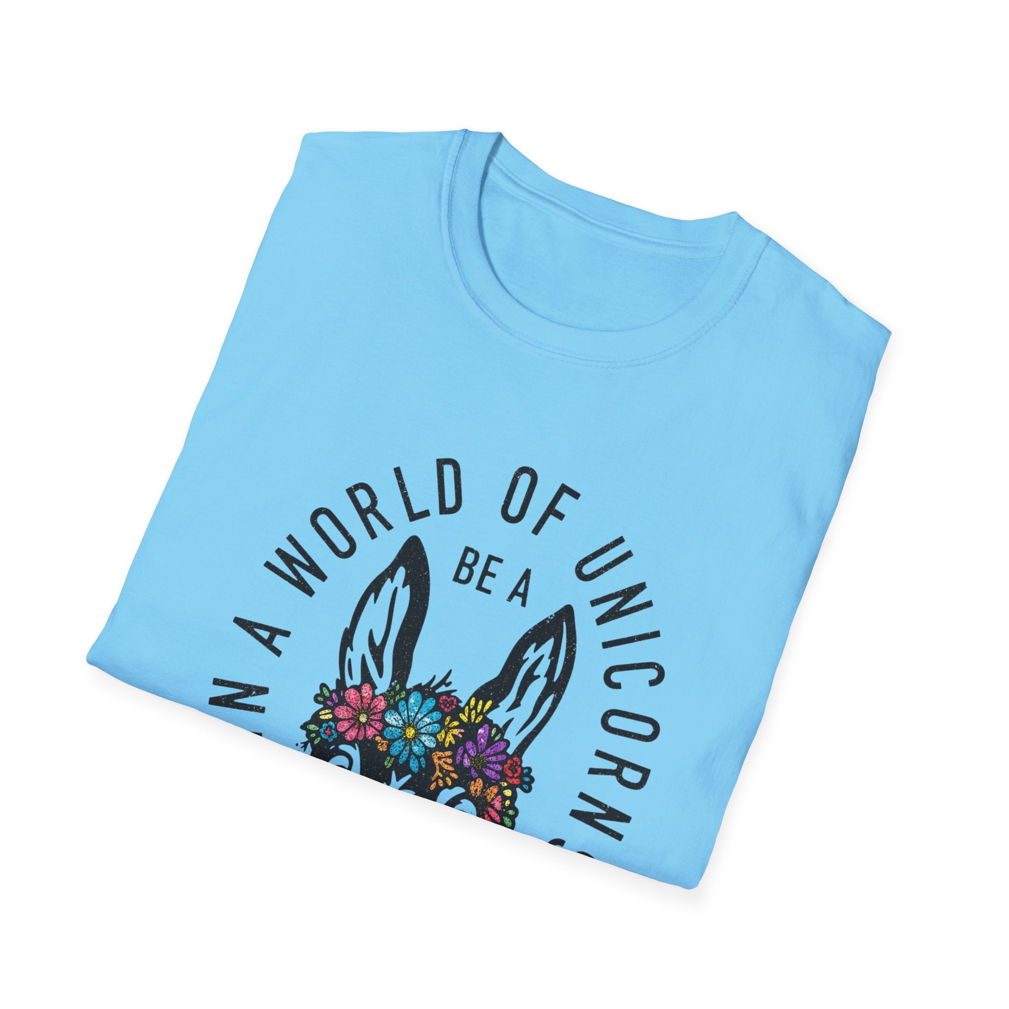 Funny Donkey Floral Crown T-shirt