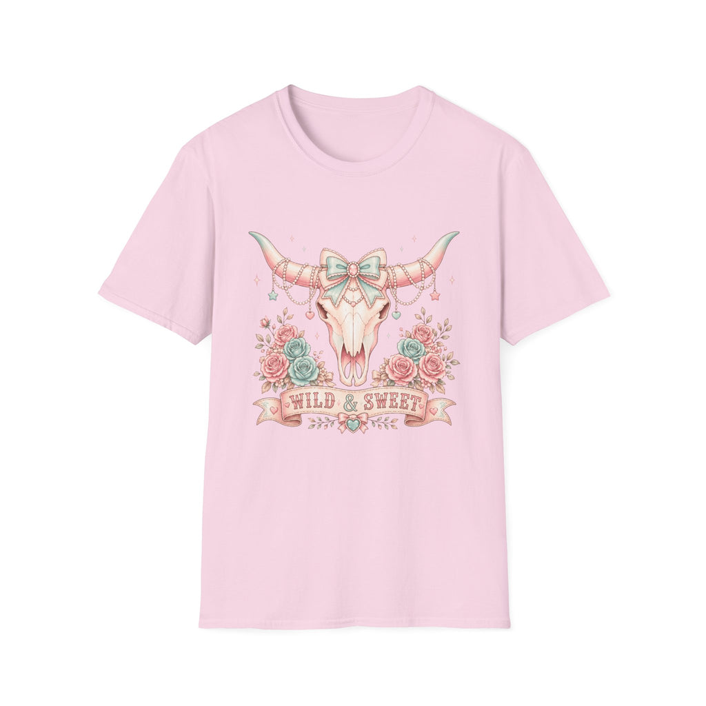 Western Coquette Floral Skull Graphic Tee