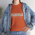 Mama Script Floral Tee — "mama" Mint Pattern Mom T-Shirt