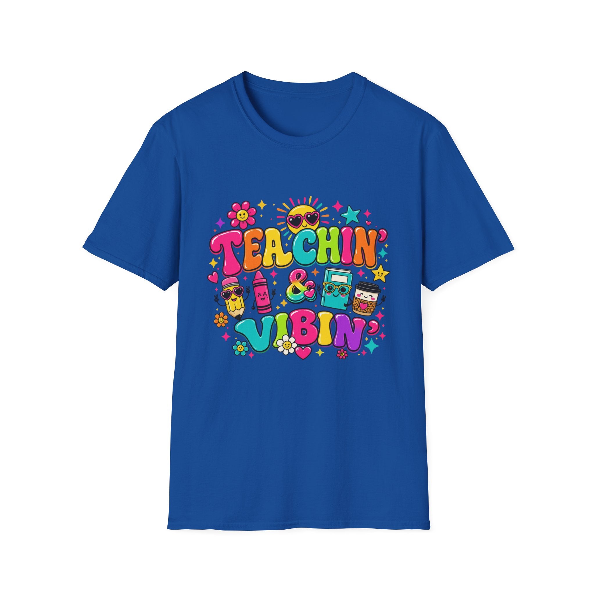 Teachin' & Vibin' Teacher T-Shirt