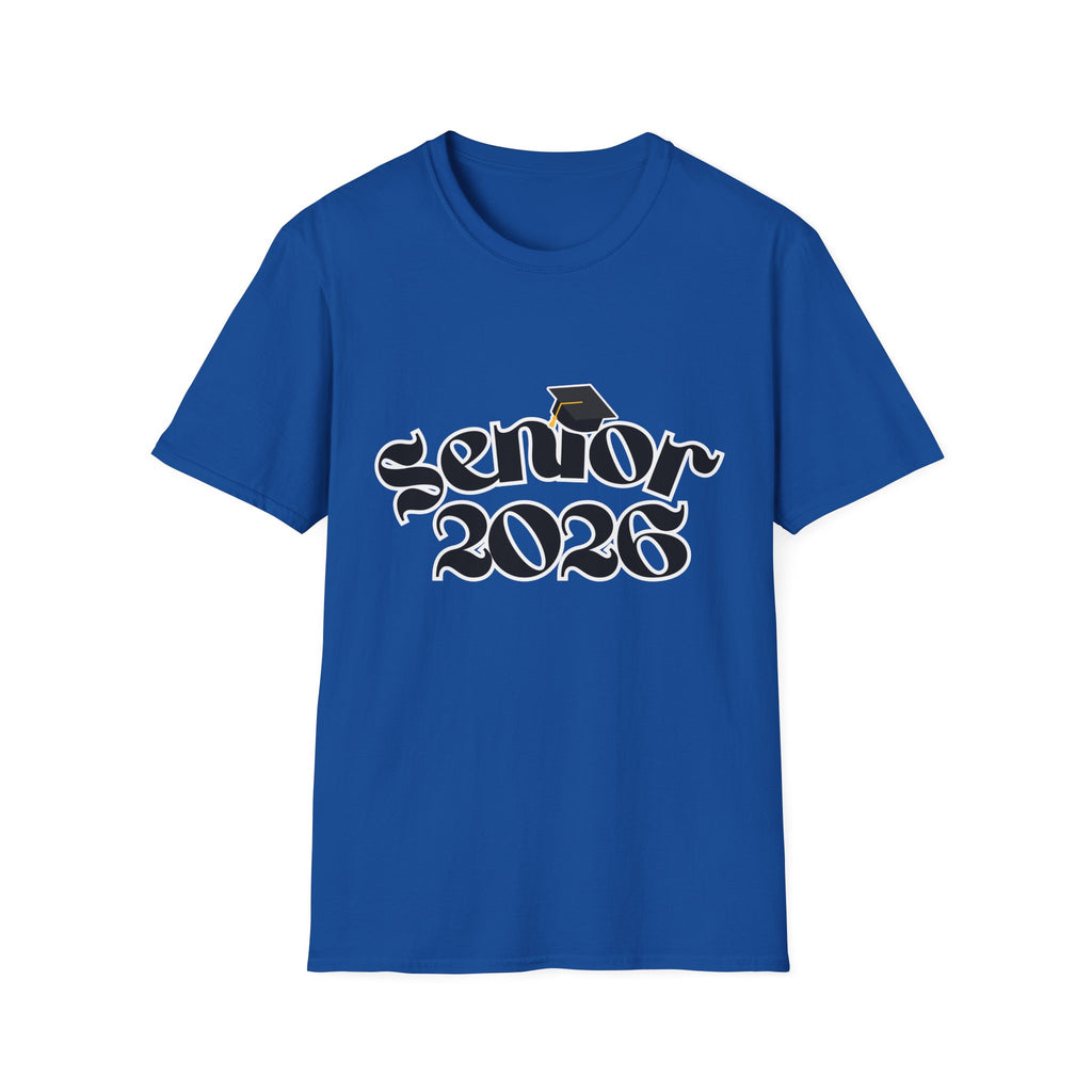 Senior 2026 T-Shirt — Class of 2026 Graduation Tee with Cap Graphic