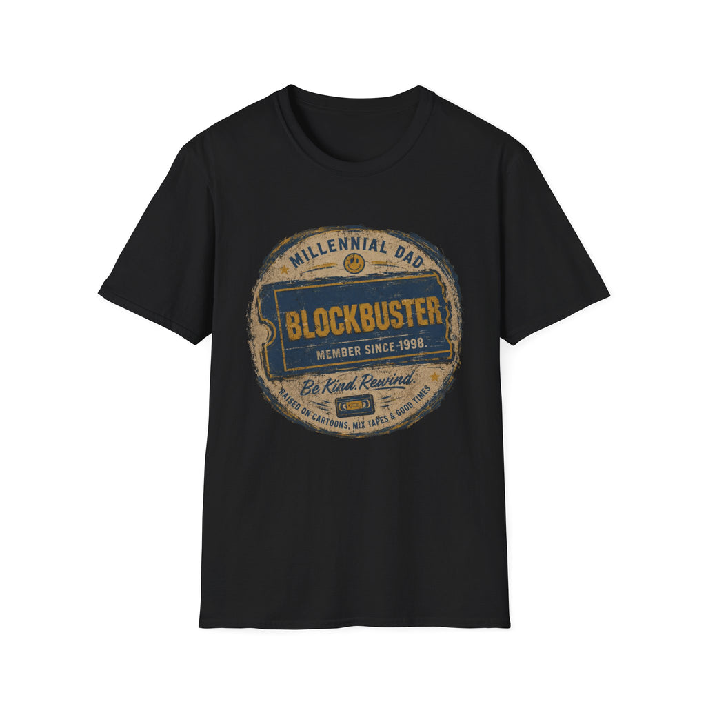 Retro Blockbuster Millennial Dad Vintage T-Shirt