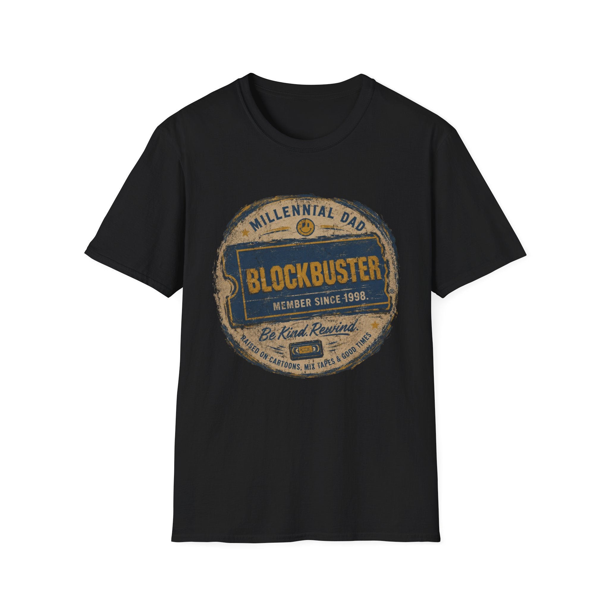 Retro Blockbuster Millennial Dad Vintage T-Shirt