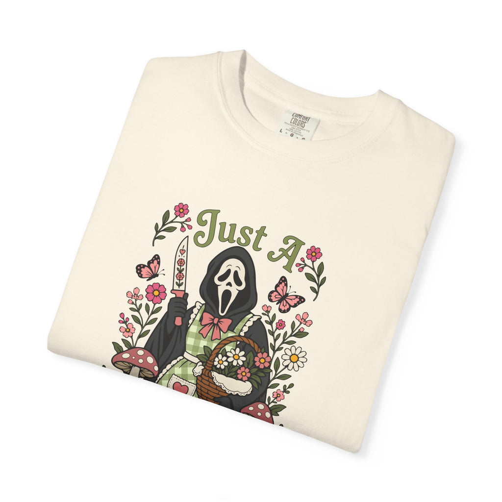 Just A Little Stabby Horror Slasher Comfort Colors T-Shirt