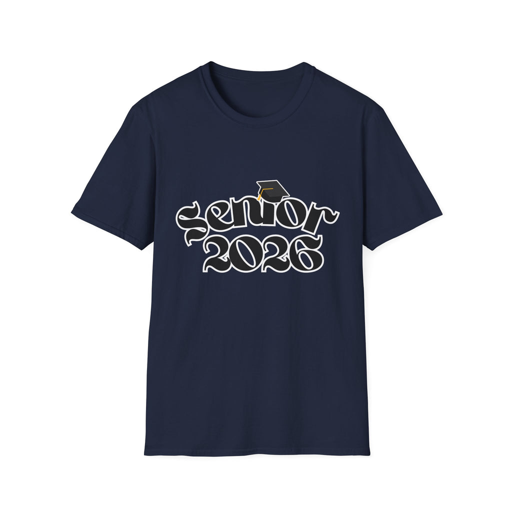 Senior 2026 T-Shirt — Class of 2026 Graduation Tee with Cap Graphic