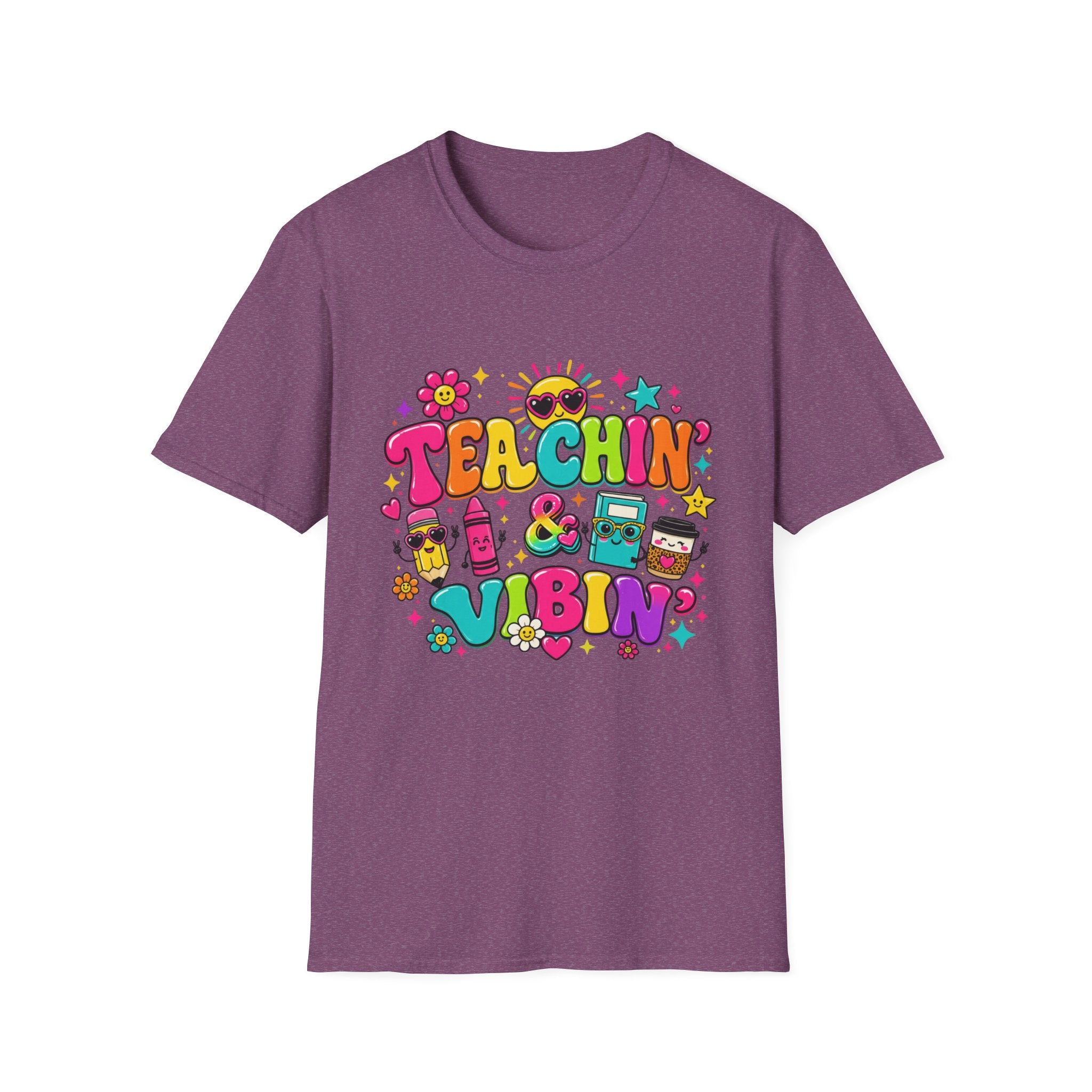 Teachin' & Vibin' Teacher T-Shirt