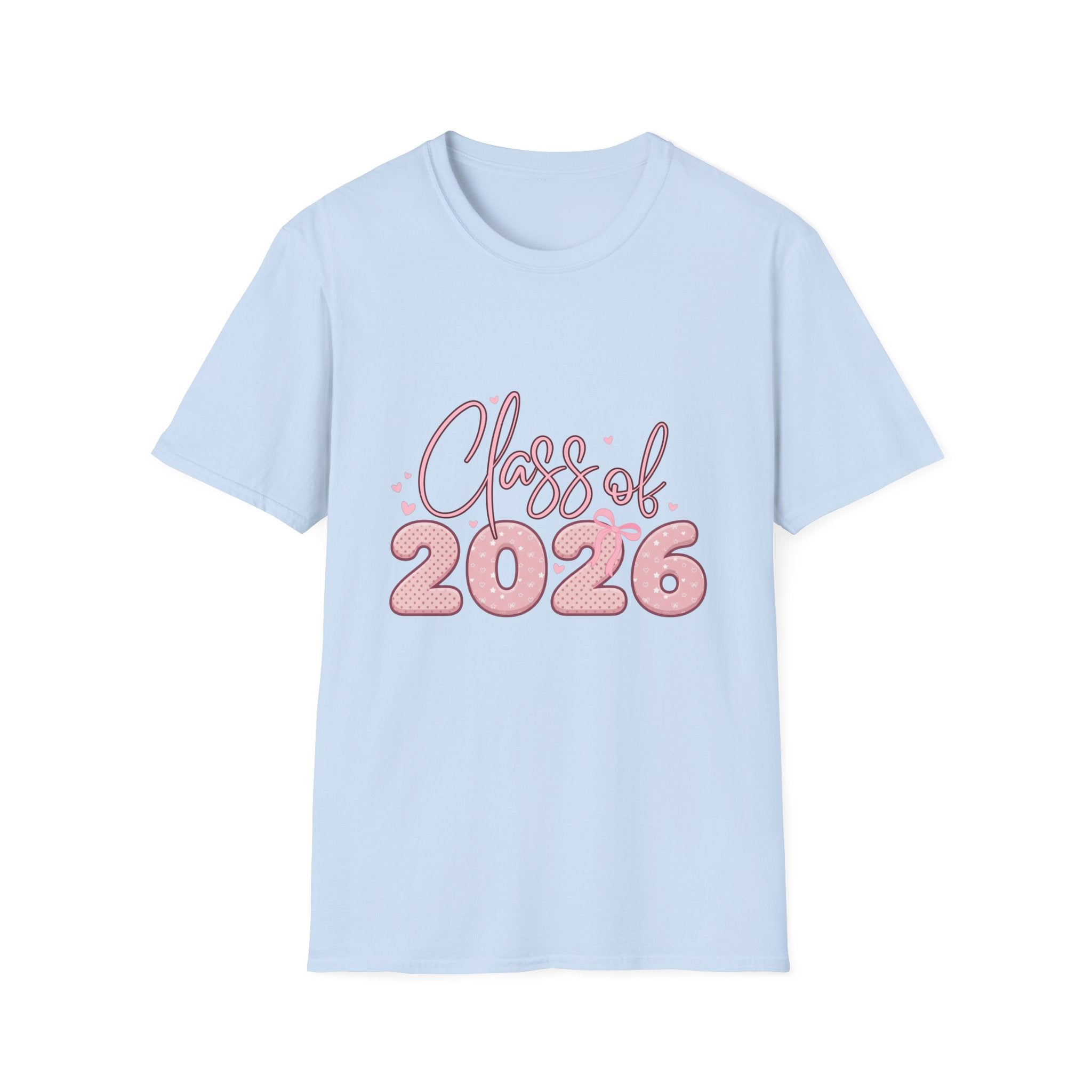 Class of 2026 Pink Coquette Graduation T-Shirt